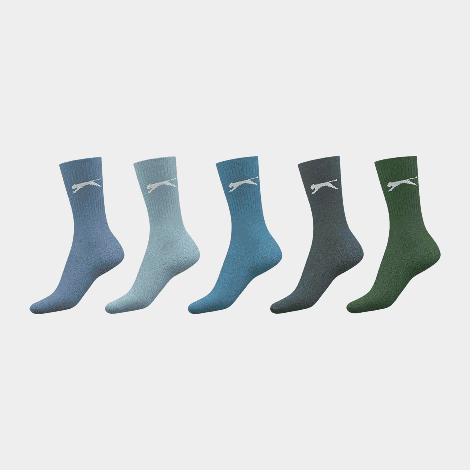 Slaz 5PK Crew Sock S+00, sukat - full image 1