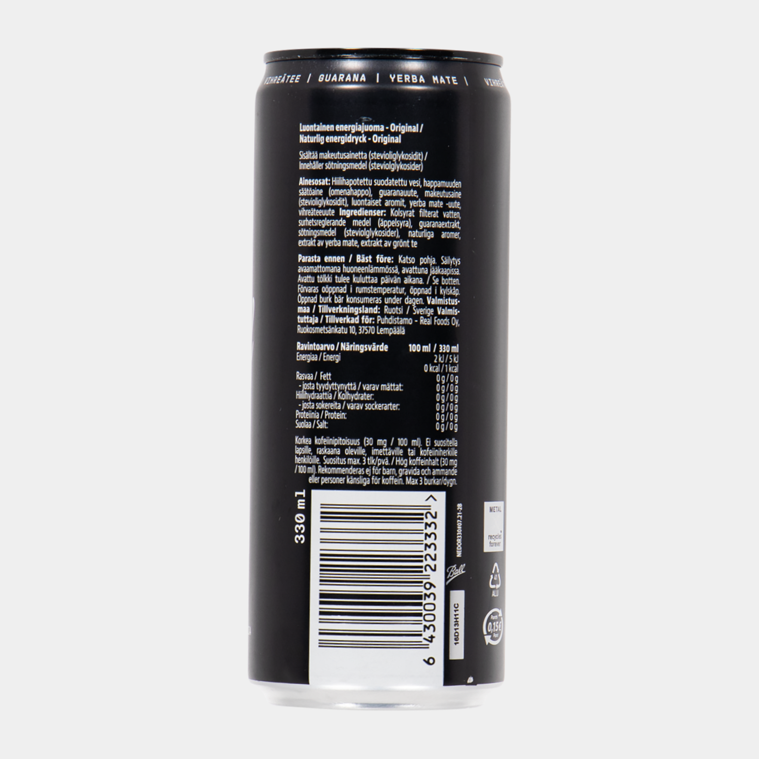 Natural Energy Drink - Original 330 Ml, energiajuoma - full image 2