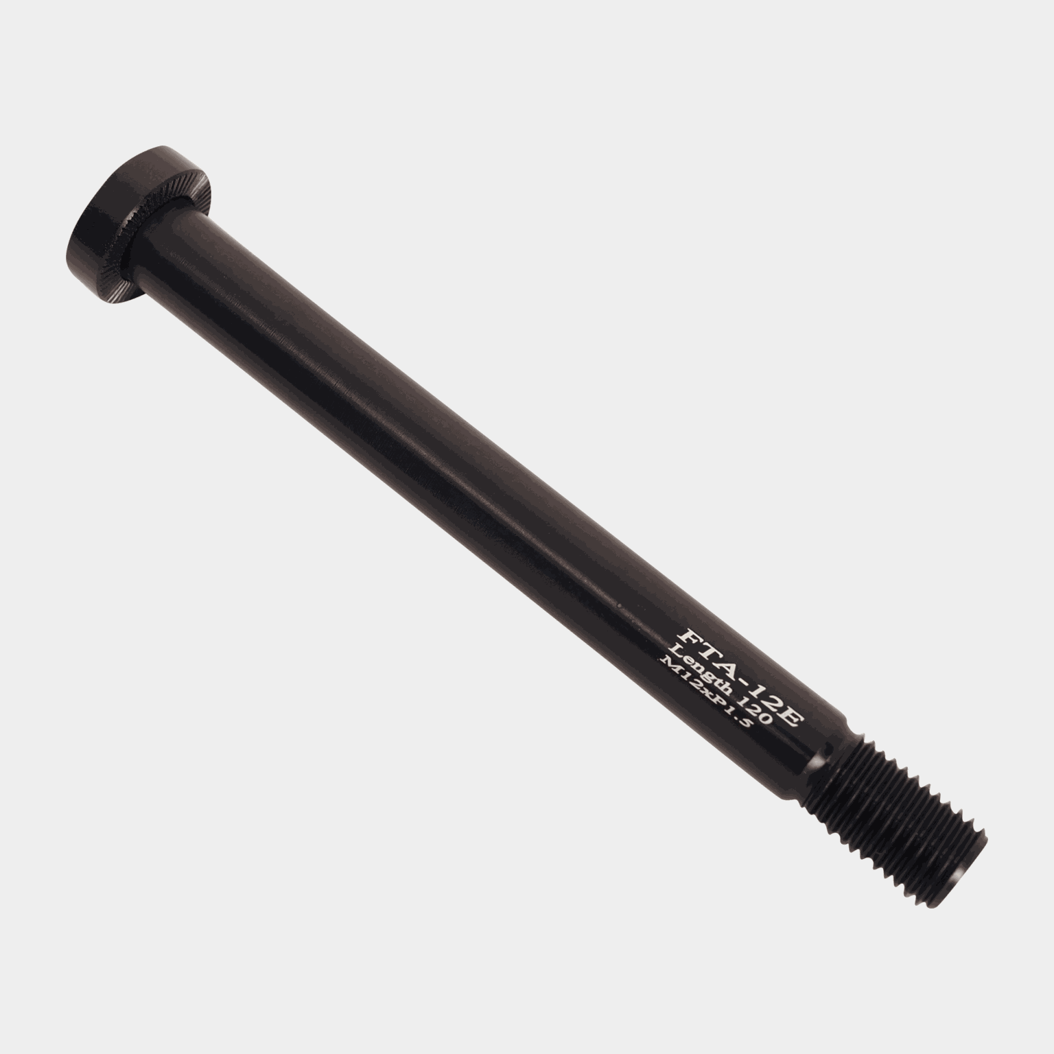 XTA-12E Front Thru Axle | L: 120mm, TL: 20mm, TP: M12xP1.5 - full image 1