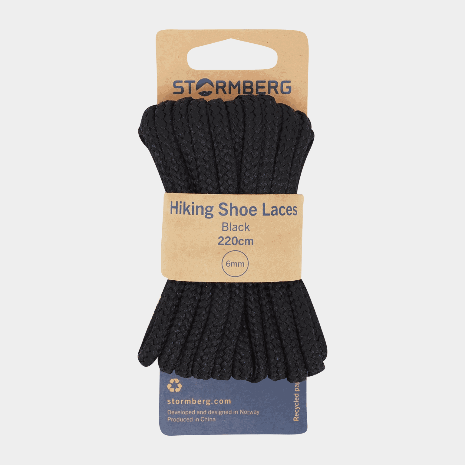 Hiking Shoe Laces Brown 220cm, kengännauhat - full image 1