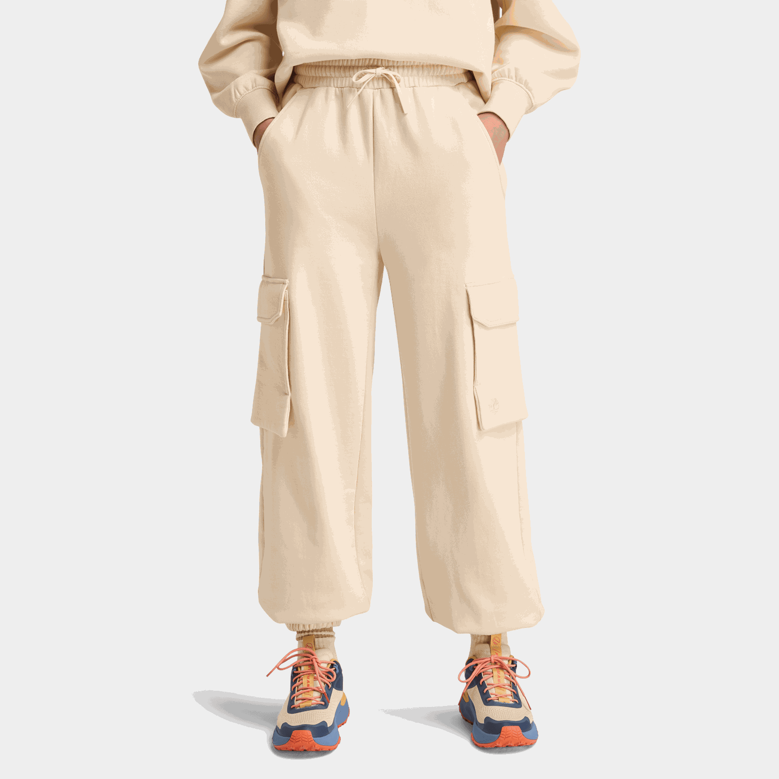 Brushed Back Cargo Jogg, naisten housut - full image 1