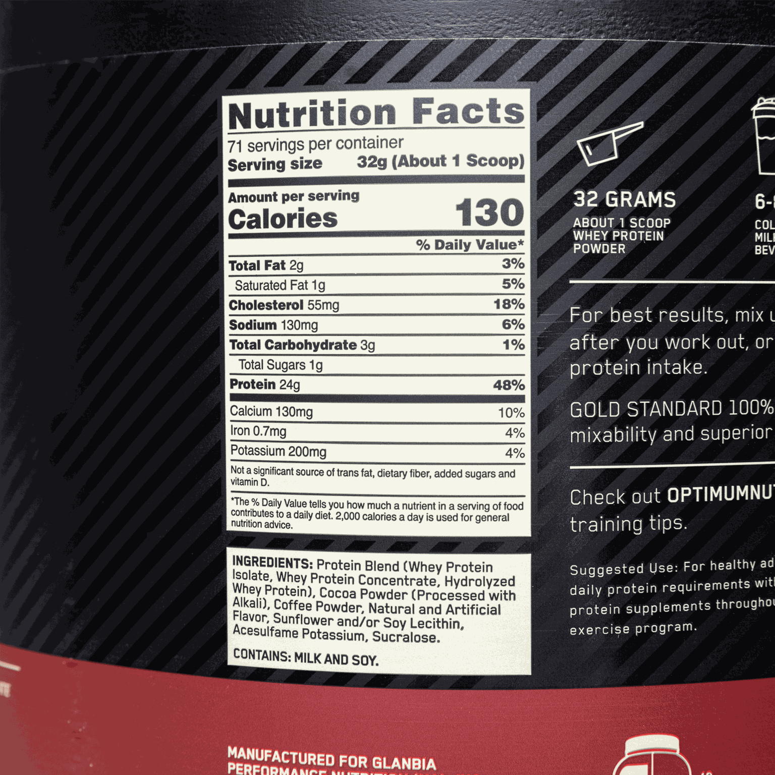 100 % Whey Gold Standard 2270 g - Mocha Cappuccino, proteiinijauhe - full image 2