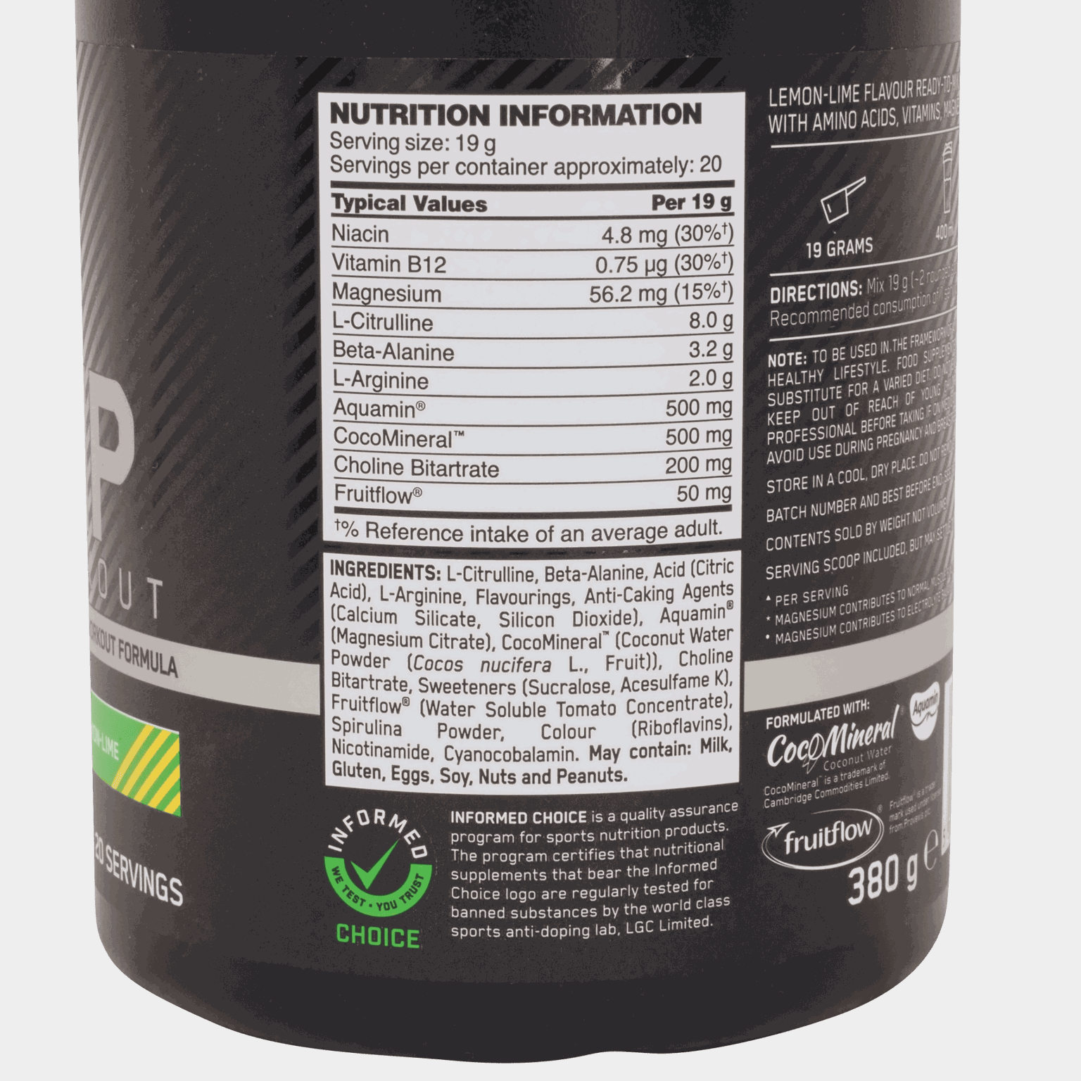 Platinum Pump Pre-workout, pre-workout-jauhe - full image 2