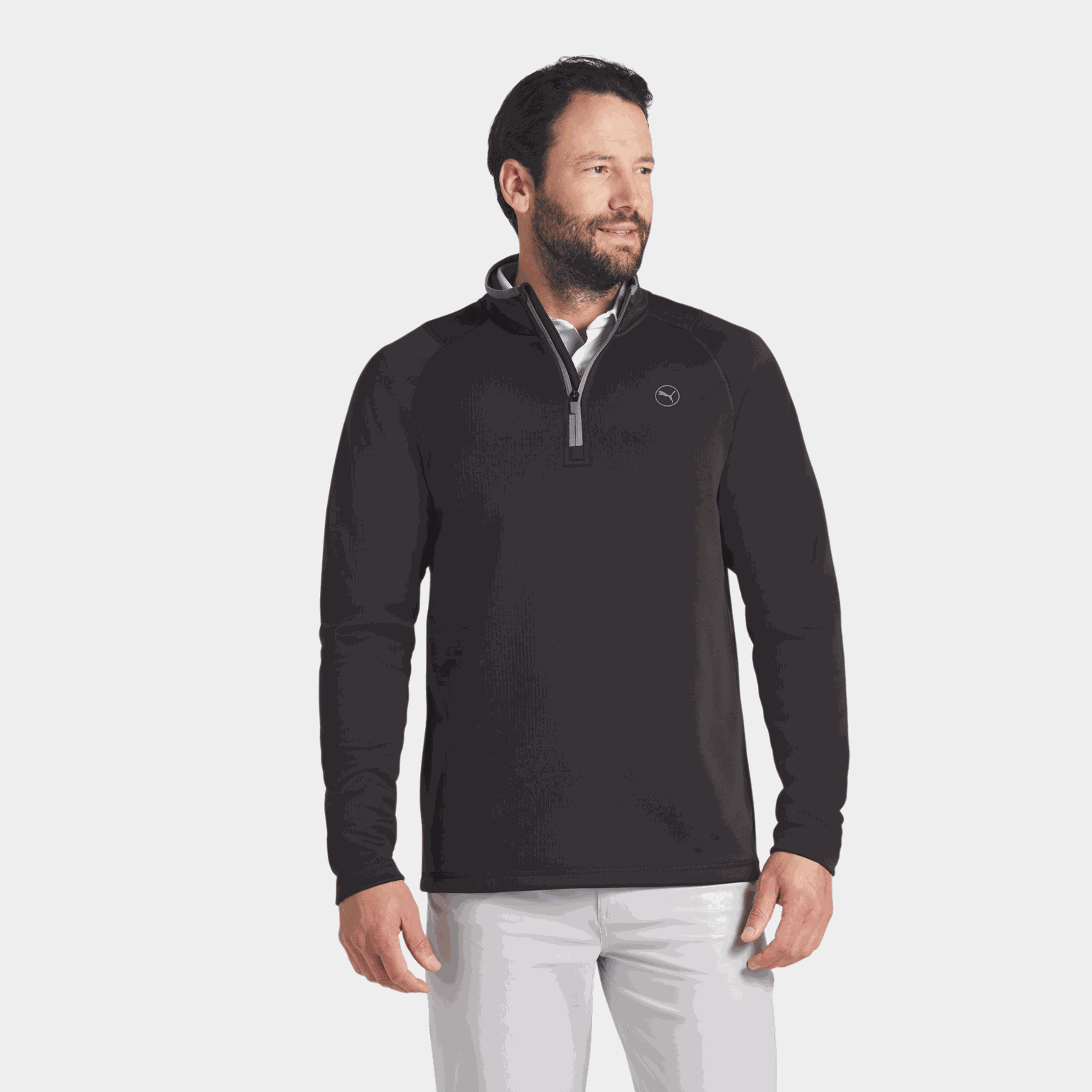 Waffle Fleece 1/4 Zip, miesten golfpaita - full image 1