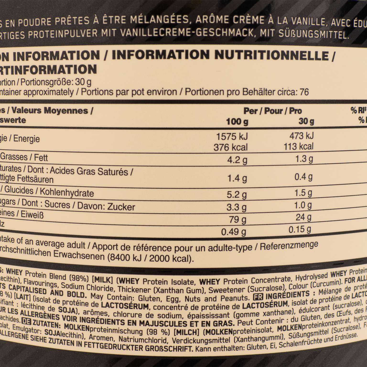 100 % Whey Gold Standard 2 270 g, proteiinijauhe - full image 4