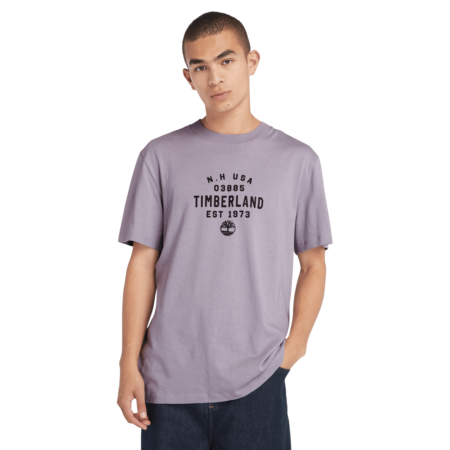 Короткая юбка с рисунком Timberland спереди