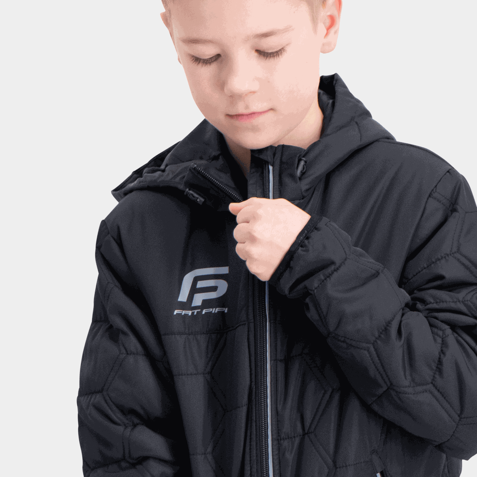 Gibson Hooded Light Padded Jacket, nuorten takki 26/27 - full image 4