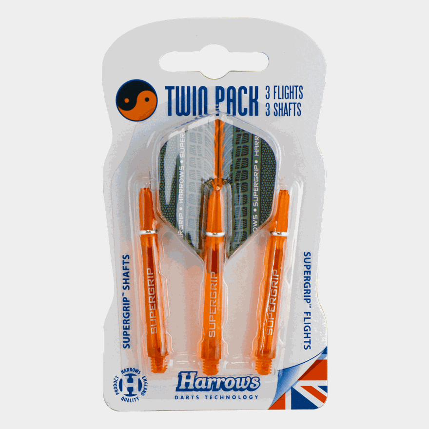 Flights & Shafts Twin Pack, dartstikan varsi- ja sulkasarja - full image 1