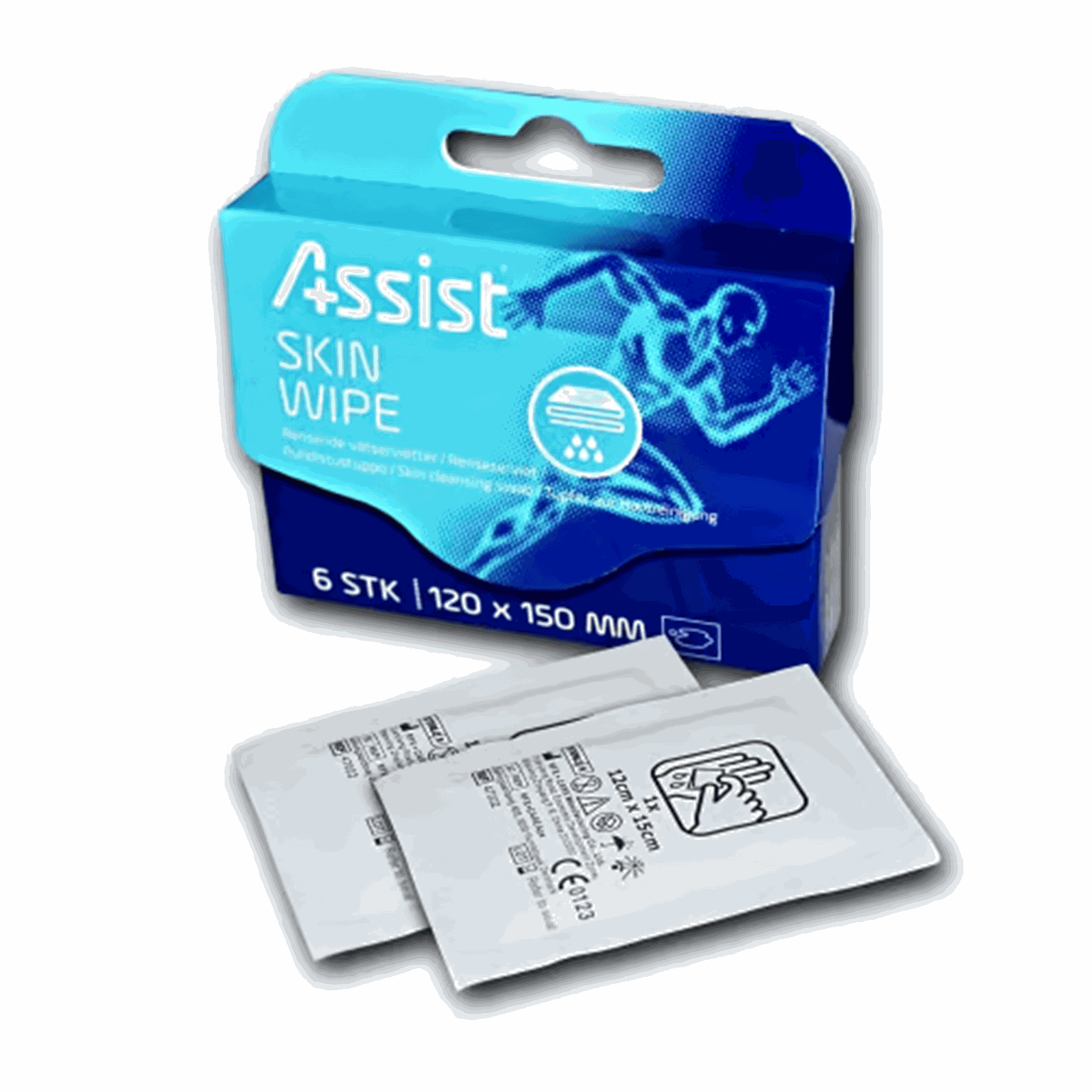 Wound Cleanser 6 Pcs Flip Flop Box, haavanpuhdistussetti - full image 1