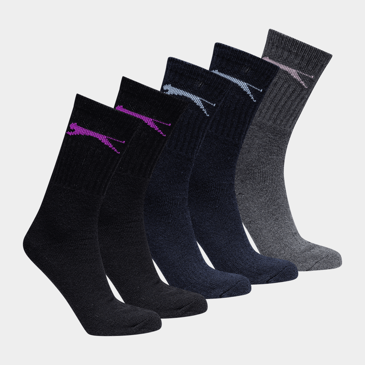 5Pk Crew Sock, naisten sukat - full image 1