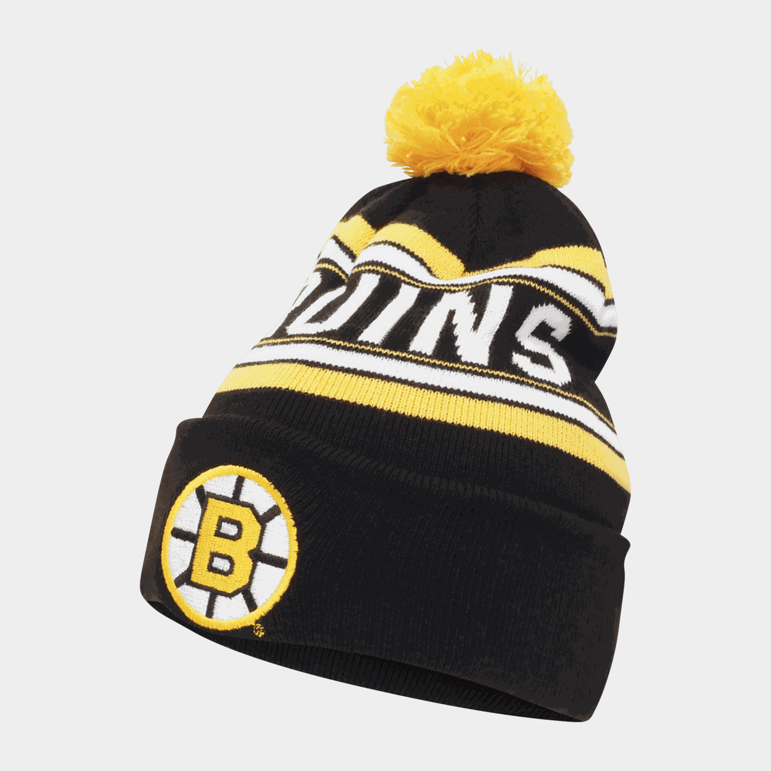 Wordmark Jacquard Cuff Pom Beanie, fanipipo - full image 1