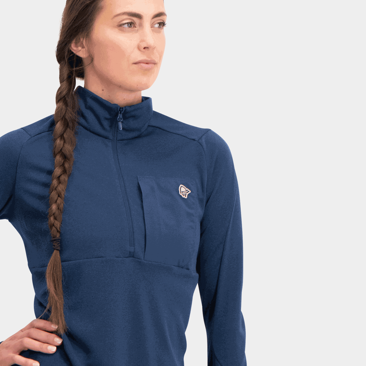 femund warm1 Half-Zip, naisten pusero - full image 3
