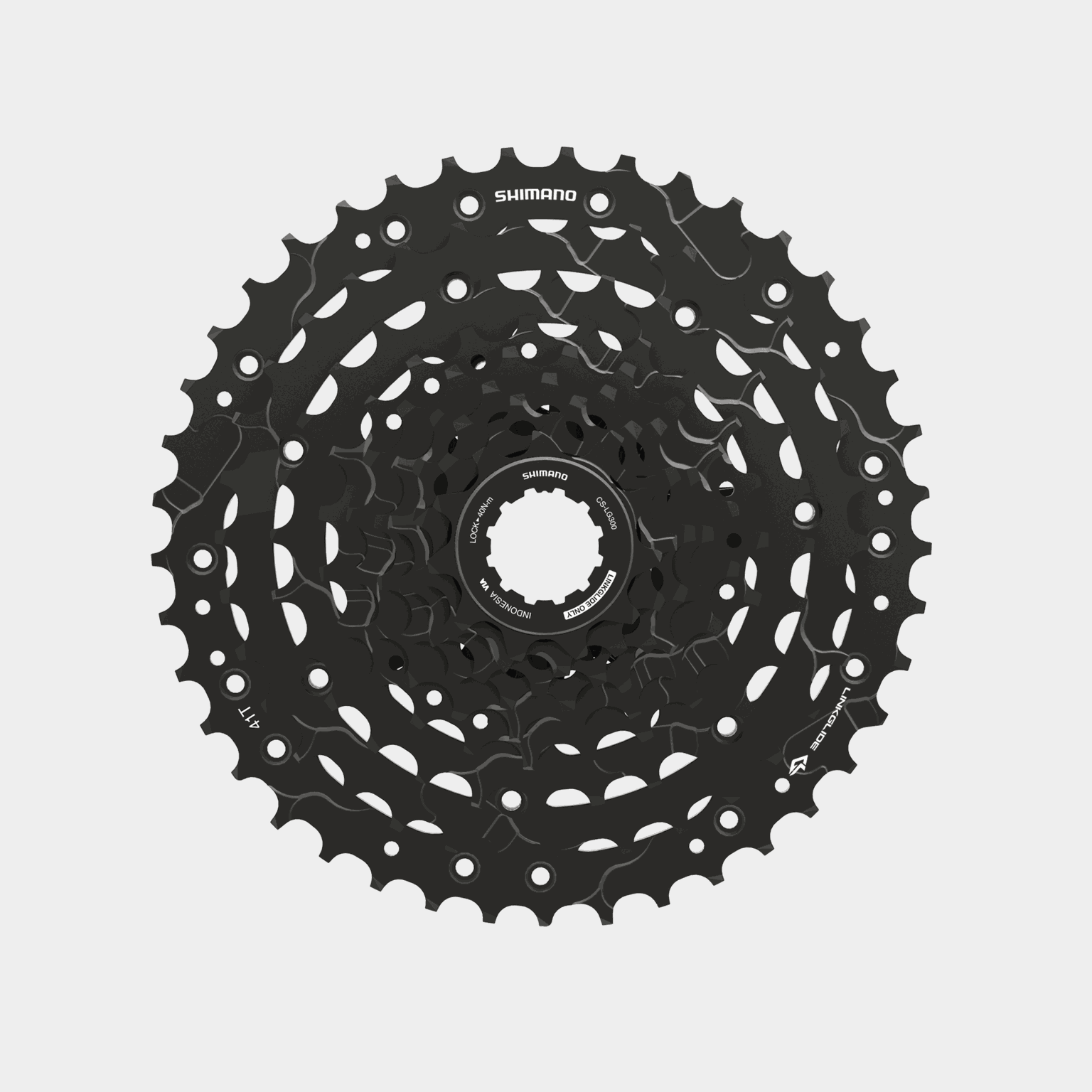 Cassette 11-41 9s CS-LG300 Cues, Shimano-rataspakka sähköpyörille - full image 1