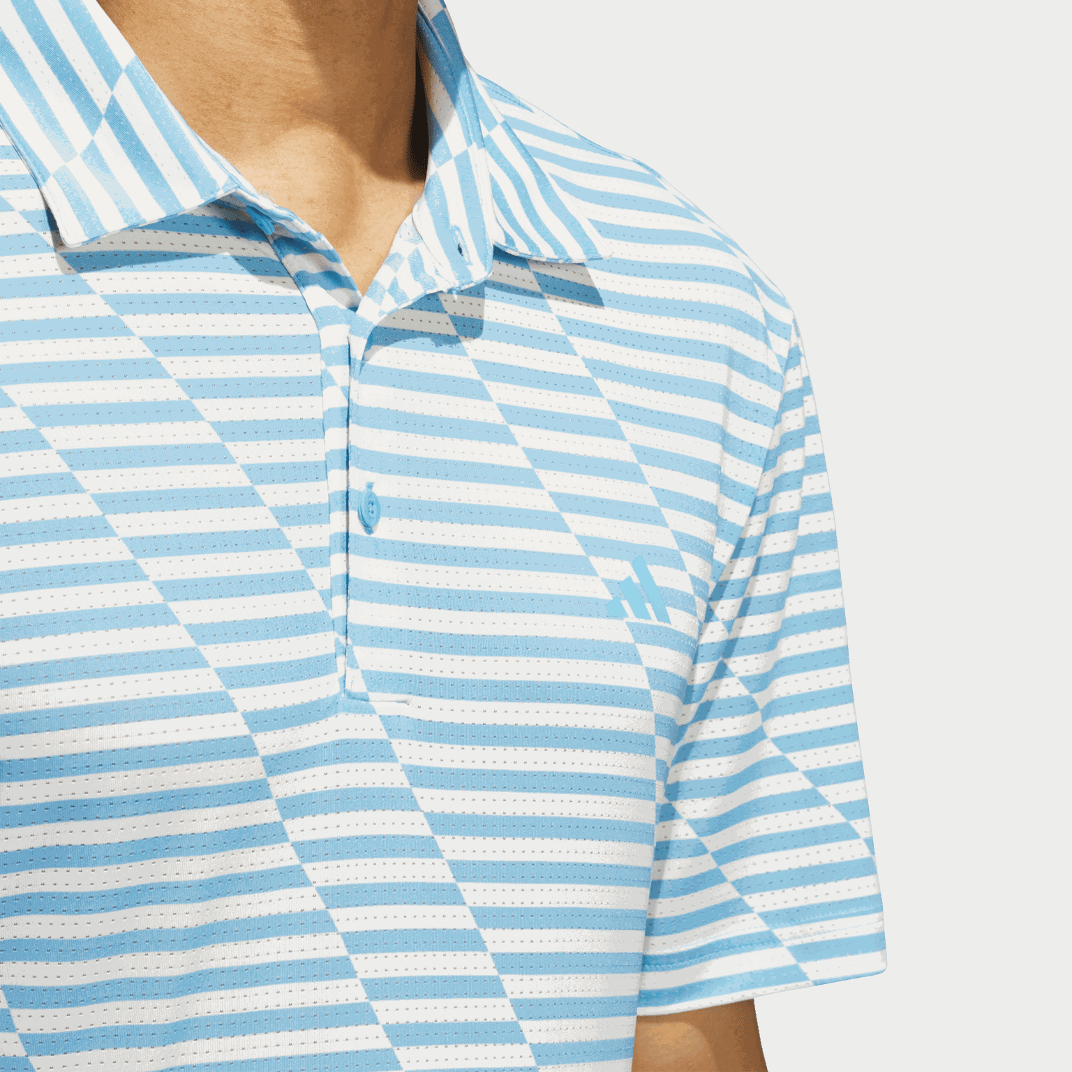 Mesh Print Polo, miesten pikeepaita - full image 3