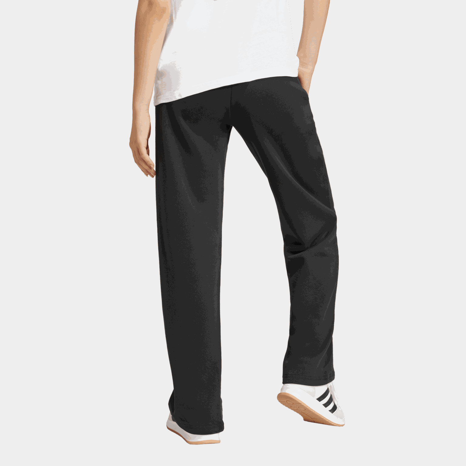 Essentials Small Logo Feel Cozy Open-Hem Joggers, naisten collegehousut - full image 3