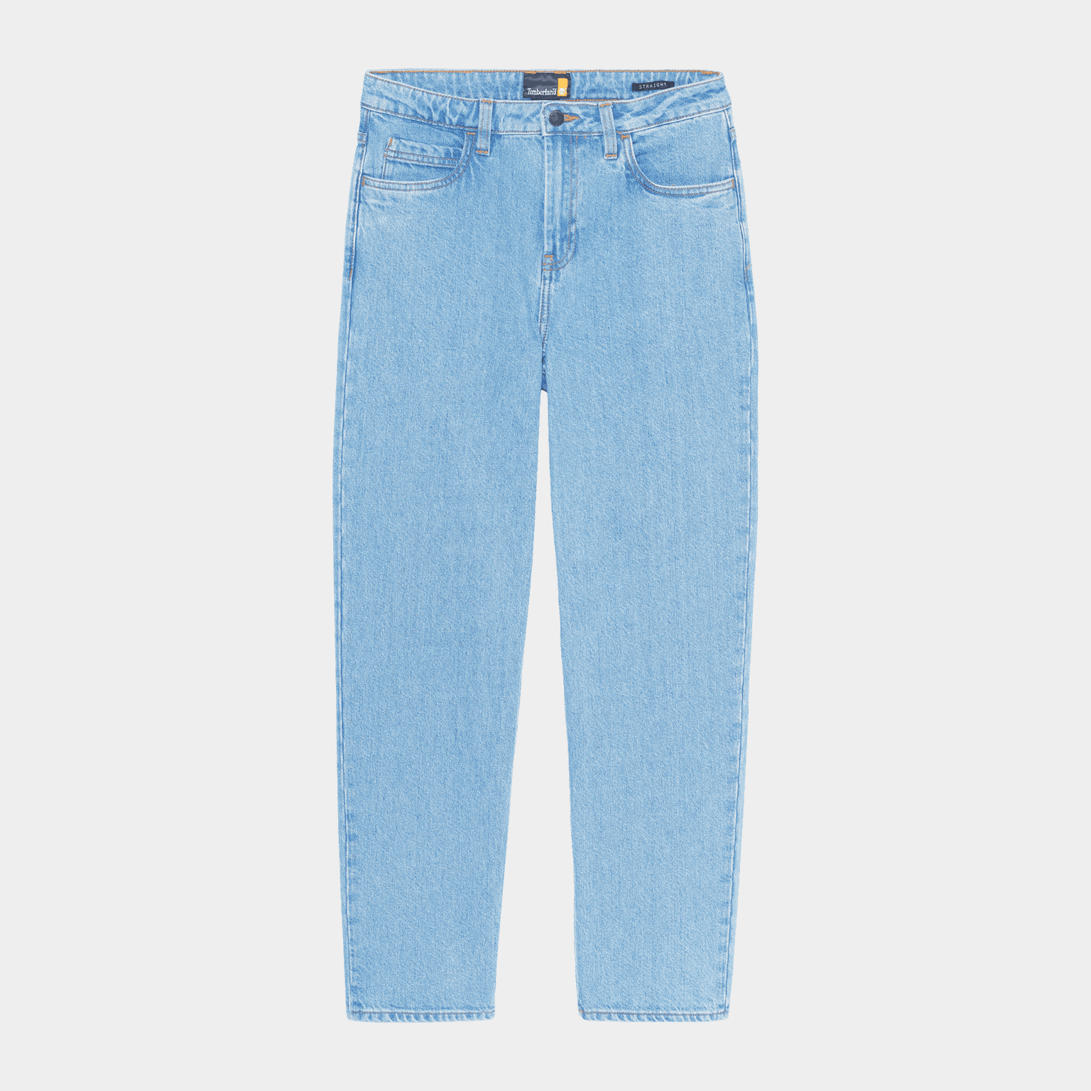 Denim Straight Pants, naisten housut - full image 3