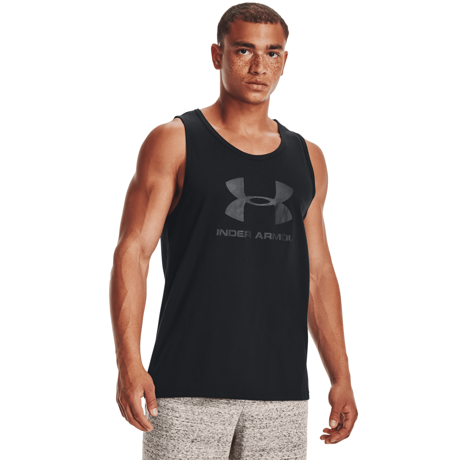 Under Armour Sportstyle Logo Tank, мужская тренировочная рубашка