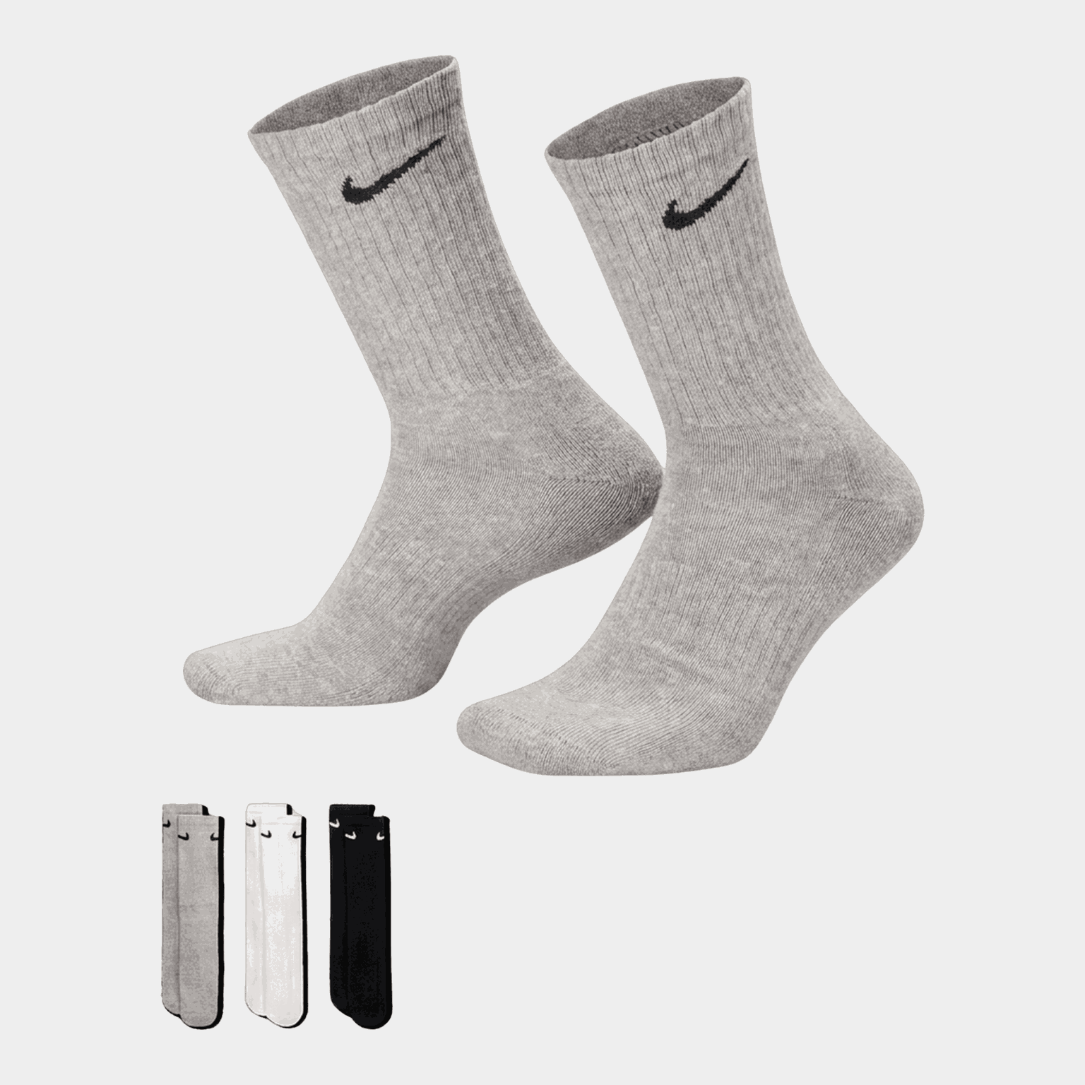 Everyday Cushioned Training Crew Socks, nuorten treenisukat - full image 1