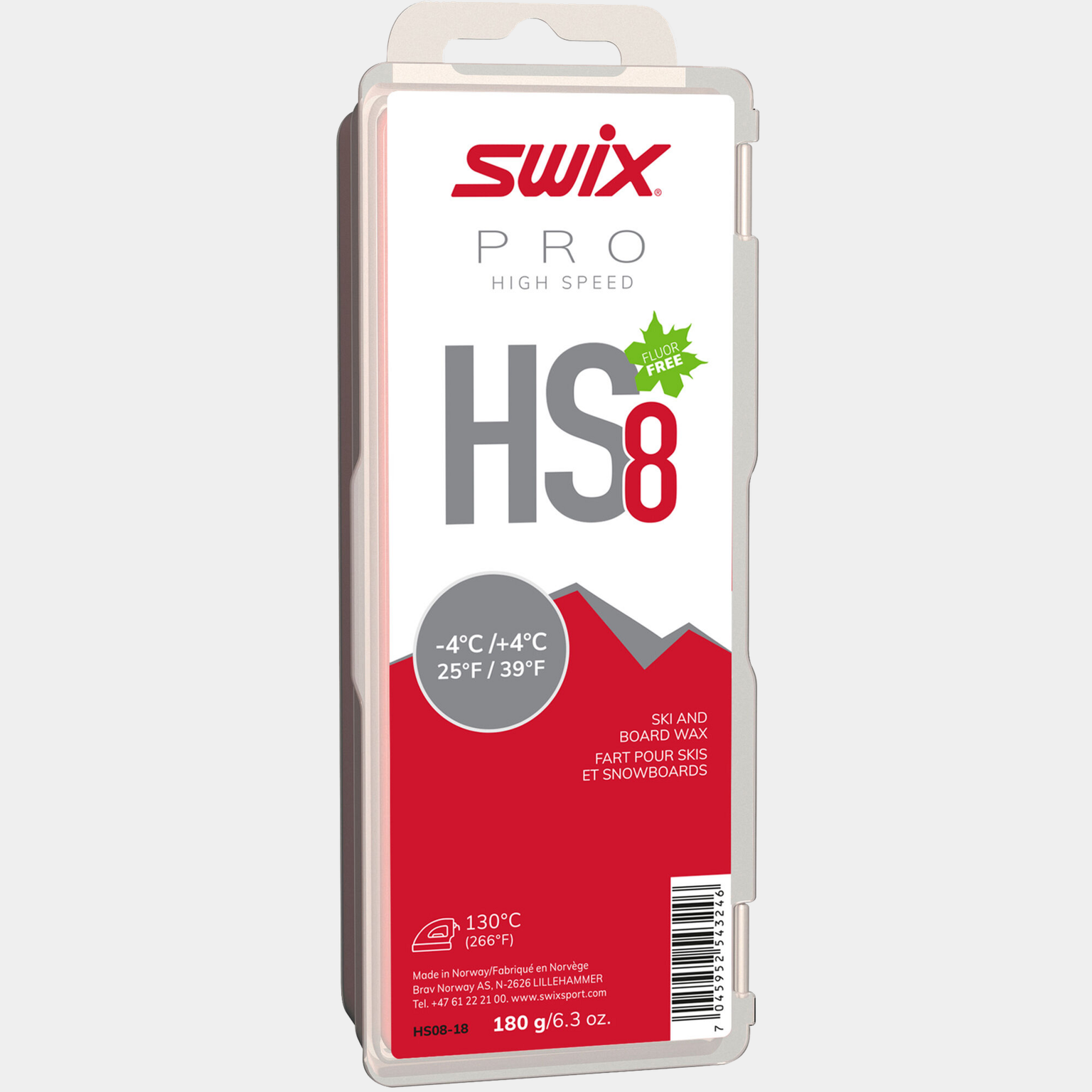 Glider HS8 Red, -4°C/+4°C, 180g 24/25, -4°C/+4°C, 180g 25/26, luistovoide - full image 2
