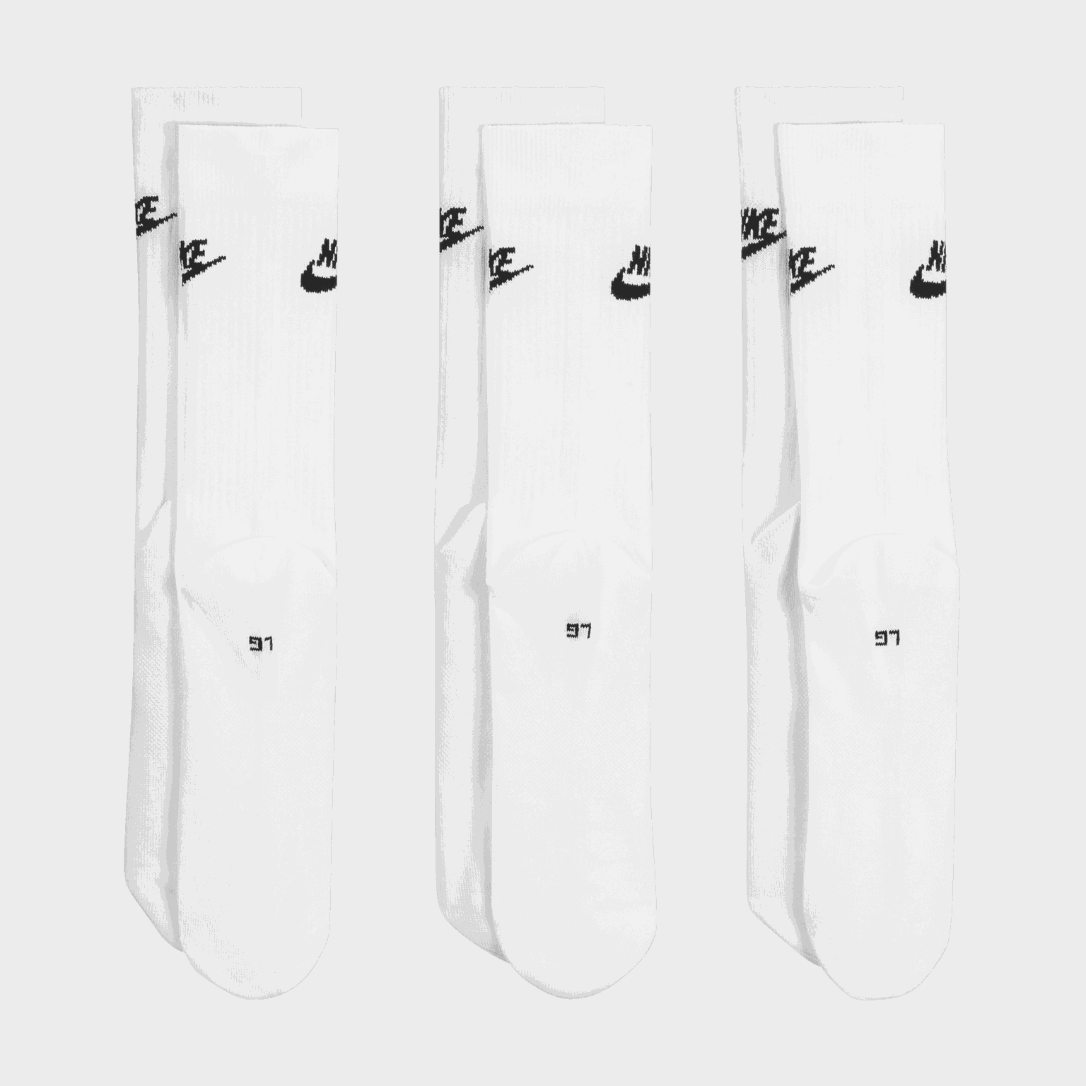 3PK Essential Crew Sock, sukat - full image 2