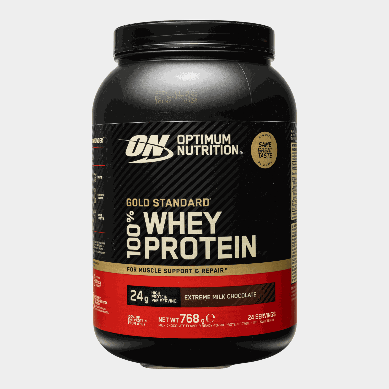 Gold Standard 100% Extreme Milk Chocolate 768g, proteiinijauhe - full image 1