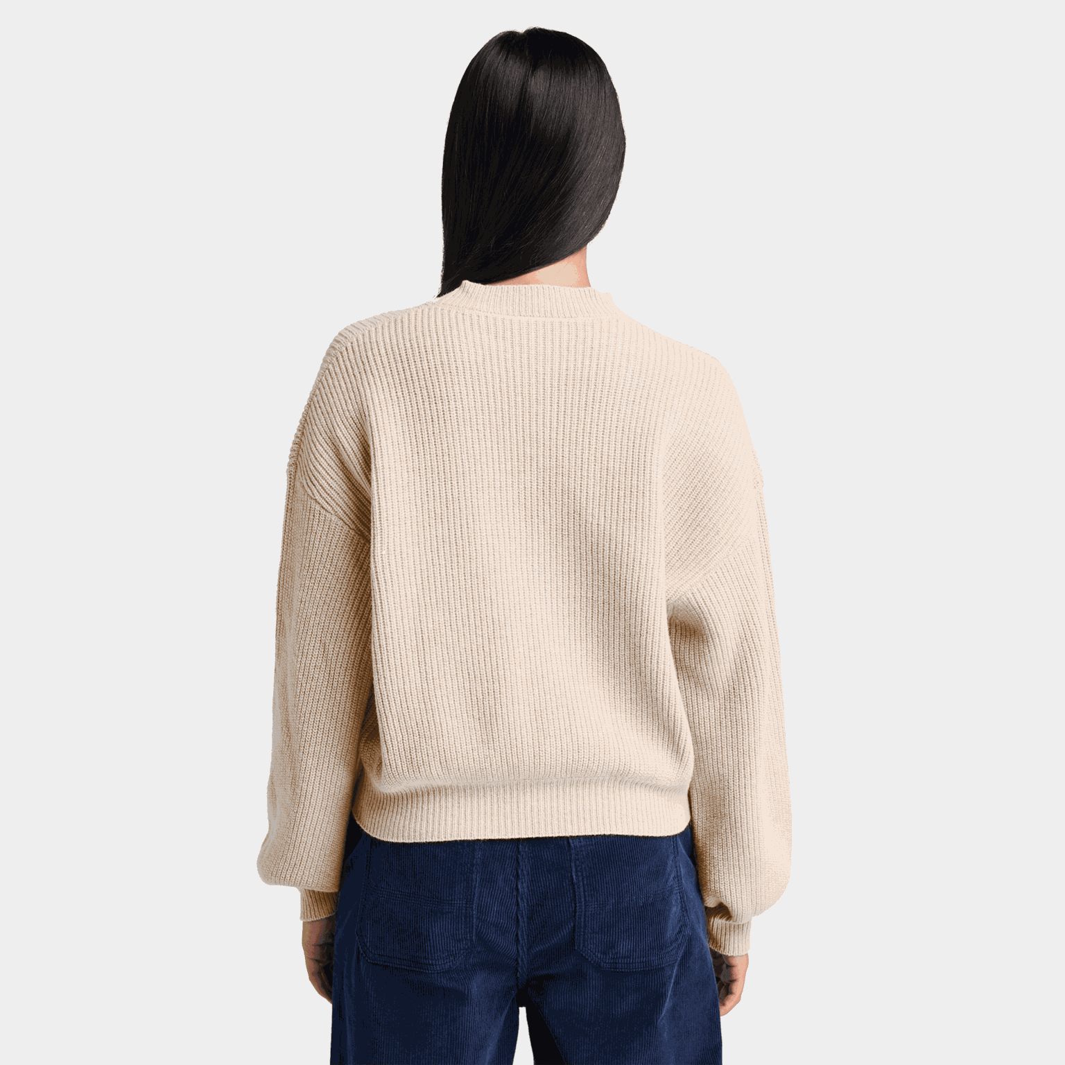 Wool Blend Crew Sweater, naisten villapaita - full image 3