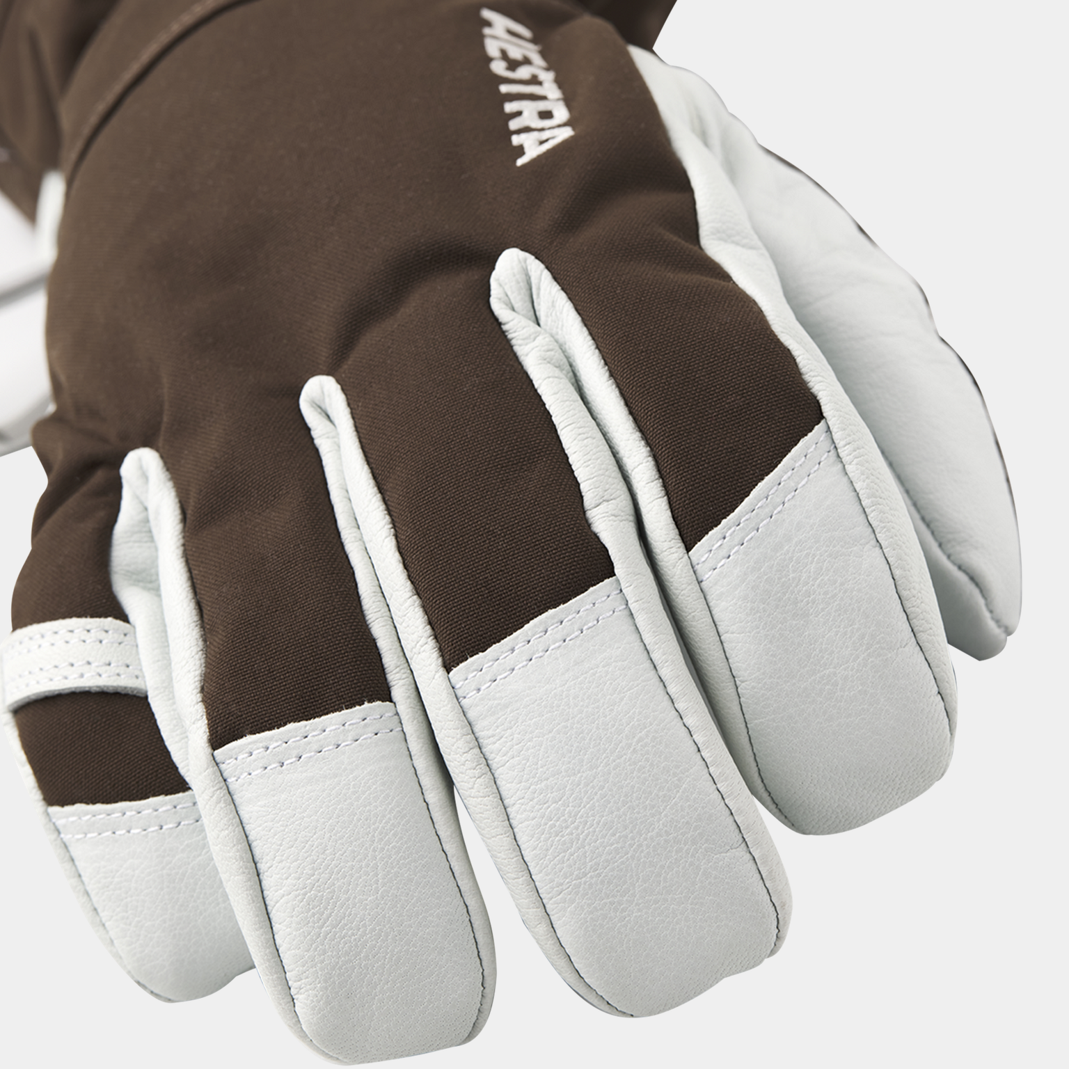 Alpine Glove Army leather Heli ski - 5 finger 25/26, lasketteluhanskat - full image 2