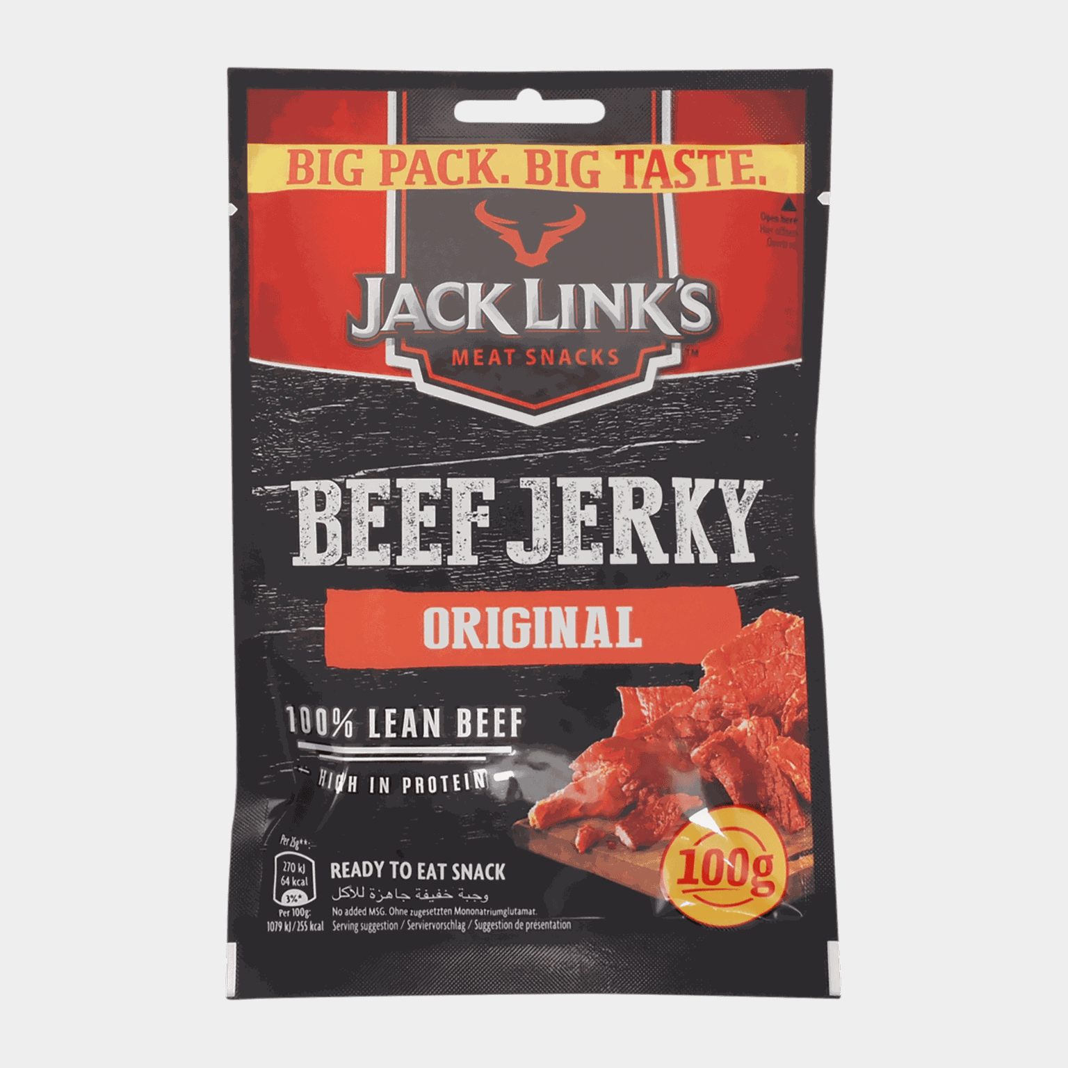 Beef Jerky 100 G Original, kuivaliha - full image 1