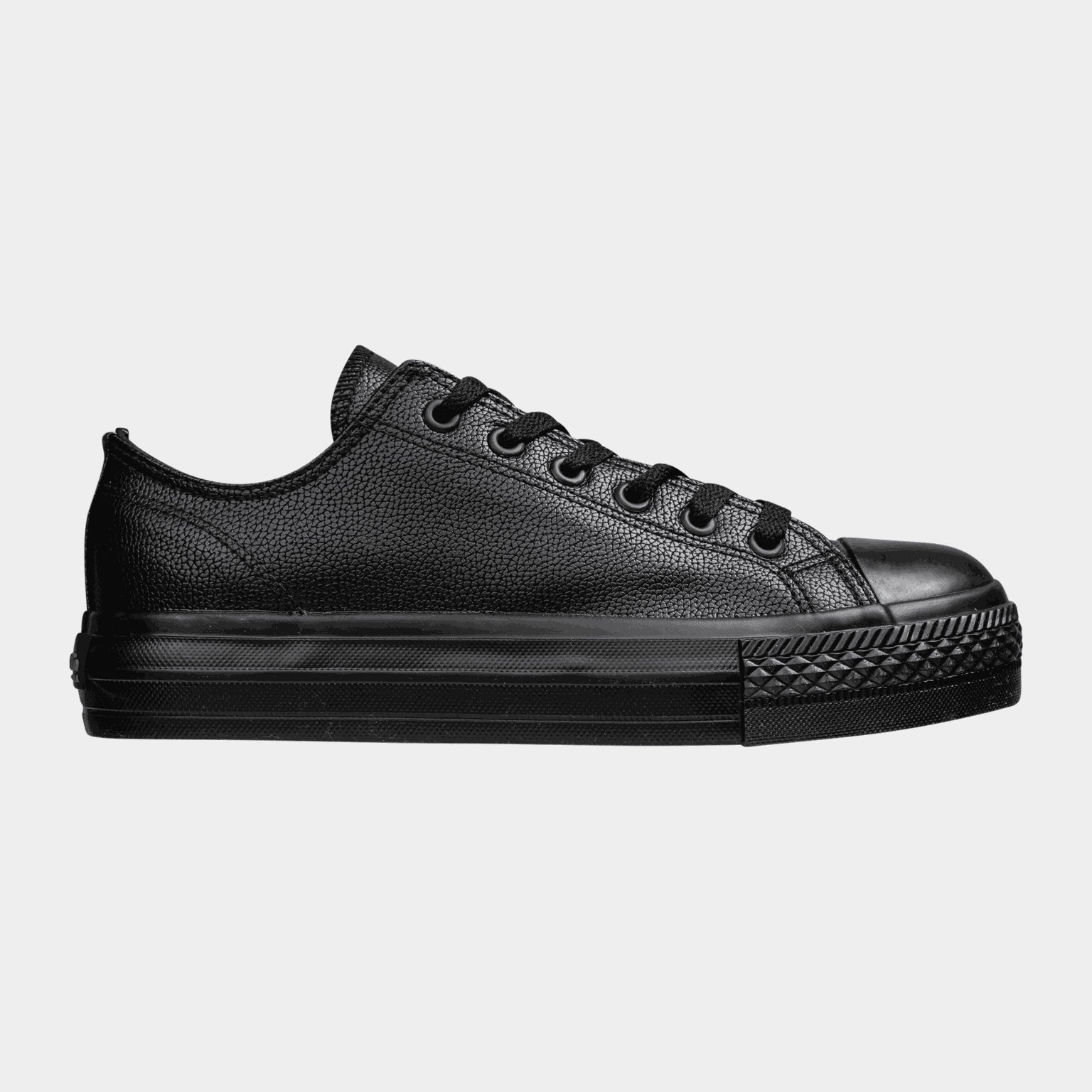 Leather Look Low Trainer, naisten vapaa-ajan kengät - full image 1