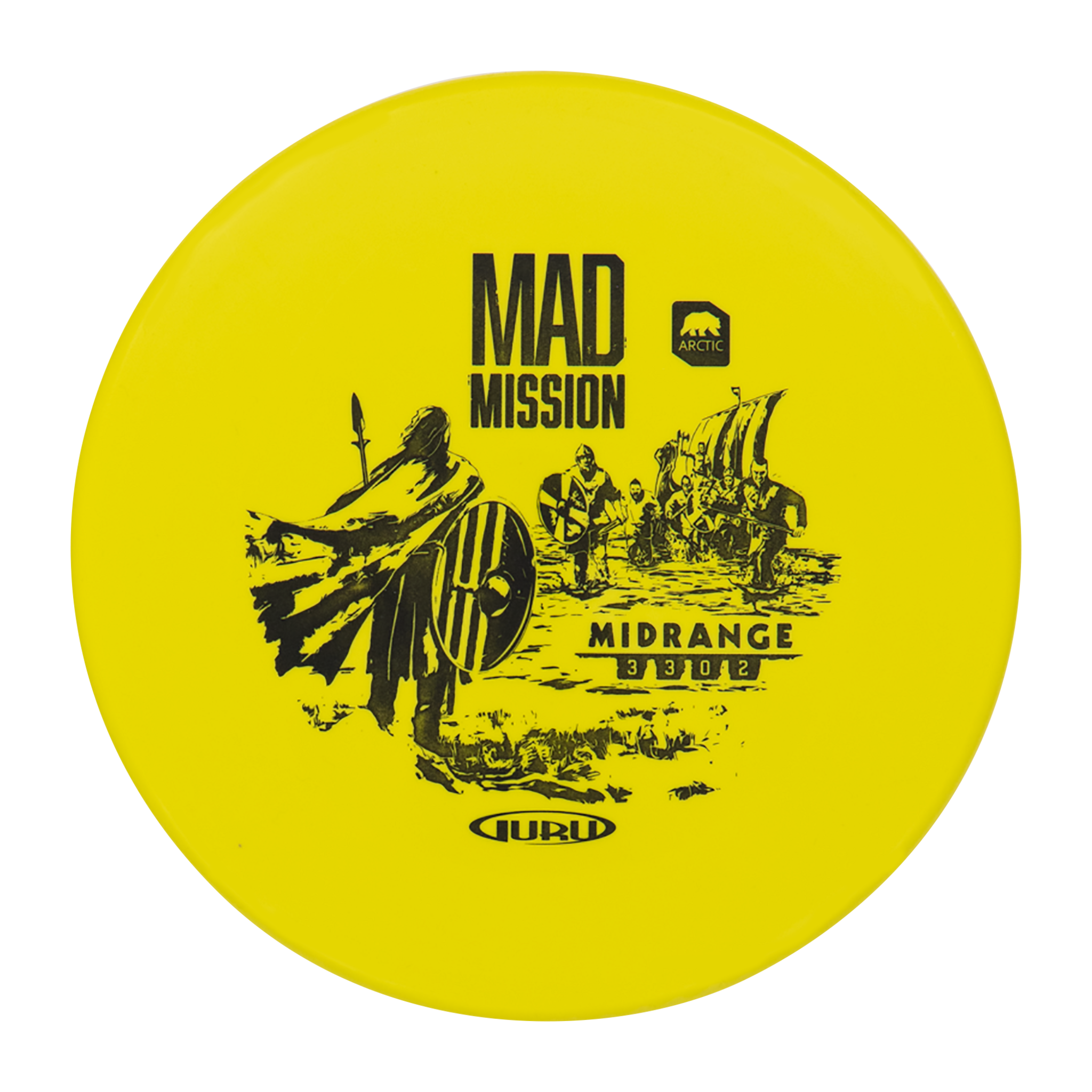 Guru Arctic Line Midrange Mad Mission, 150-165 г, фрисби-гольф средней дальности