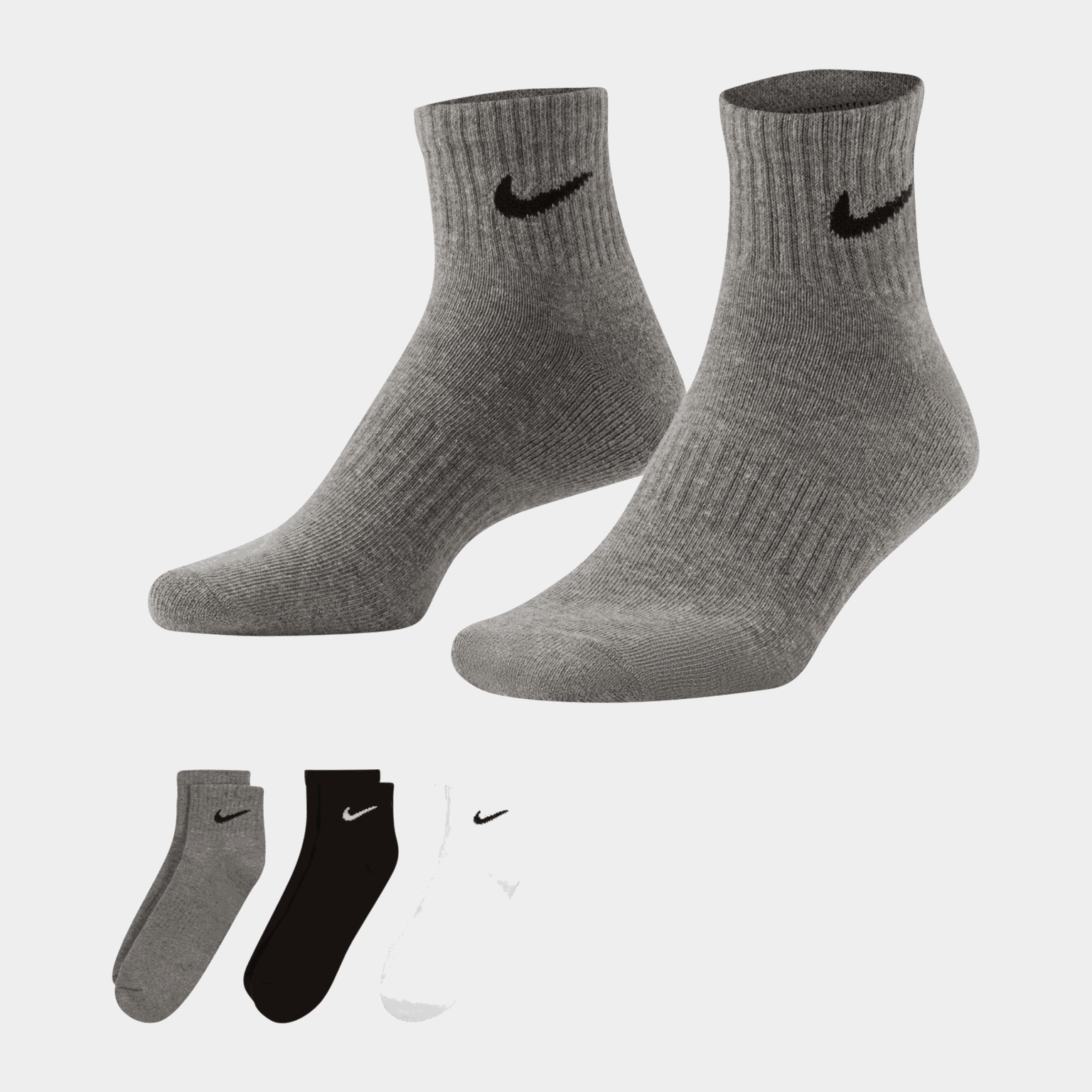 3PK Quarter Socks, miesten sukat - full image 1