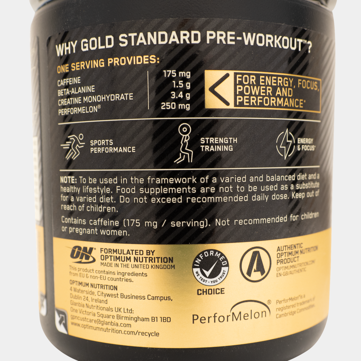 Gold Standard Pre Workout 330 g, latausjuoma - full image 4