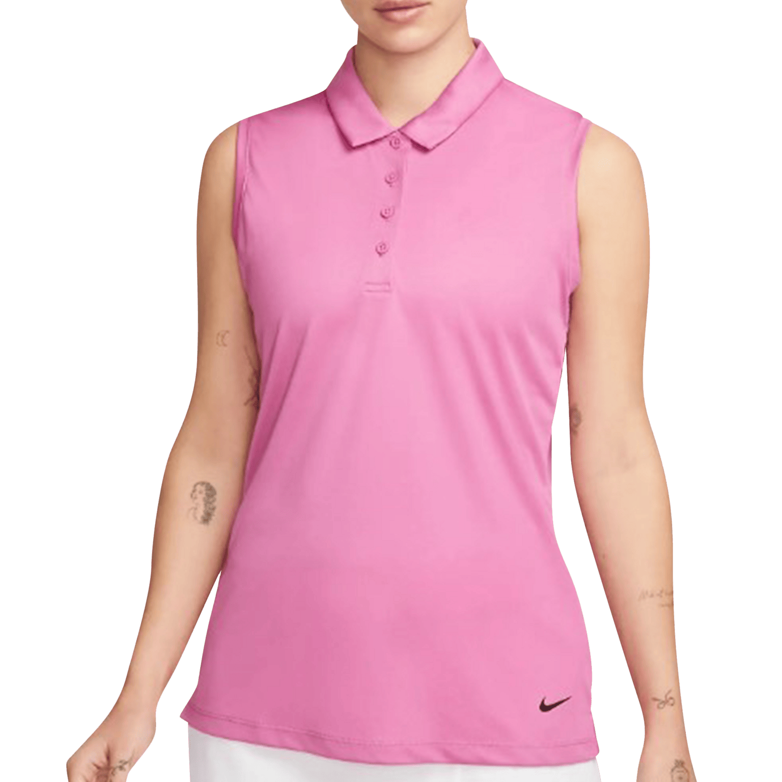 Поло без рукавов Nike Dri-FIT Victory, женская теннисная футболка