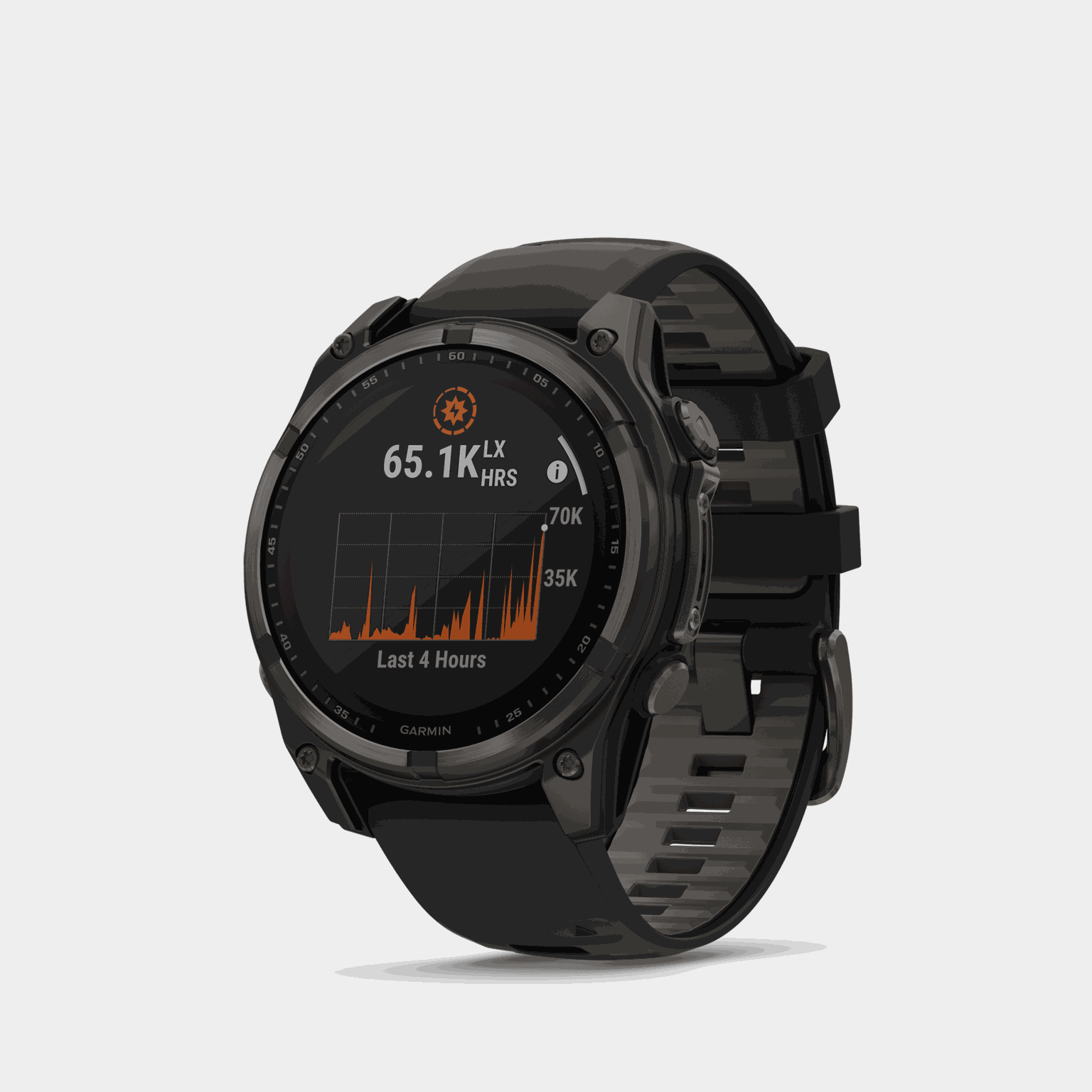fenix 8 – 47 mm, Solar, Sapphire, Carbon Gray DLC Ti, älykello - full image 2