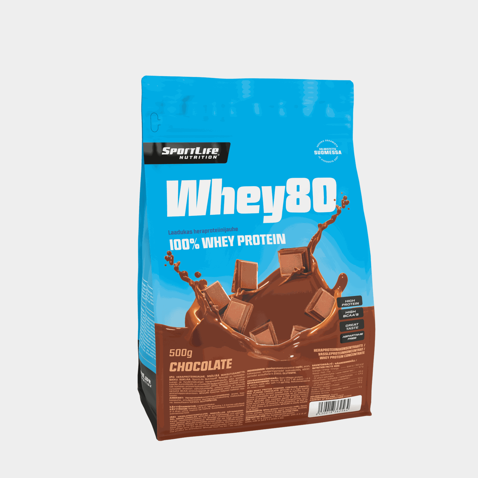 Whey80 500 g, proteiinijauhe - full image 2