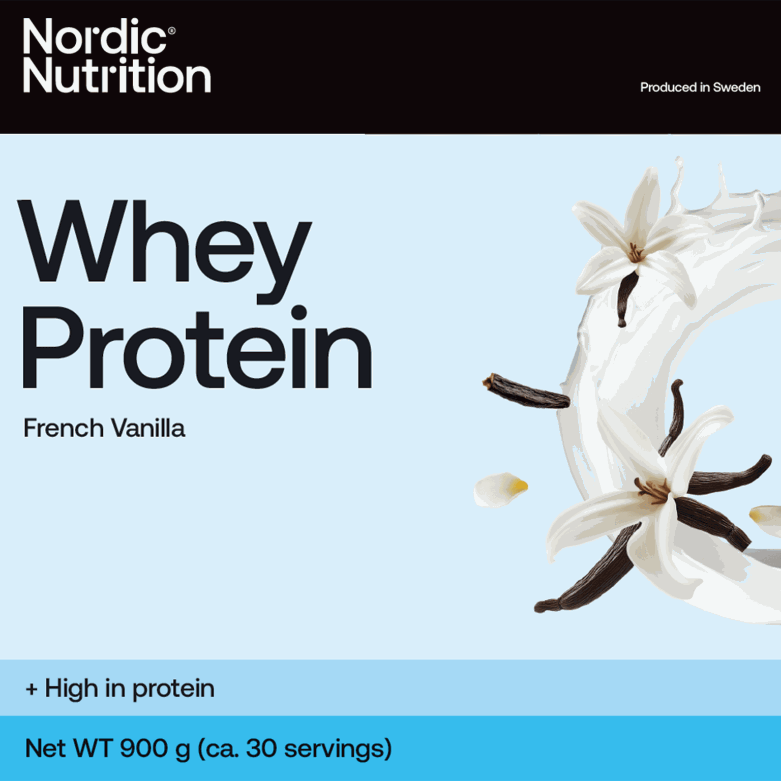 Whey Protein - Vanilla 900 g, proteiinijauhe - full image 1