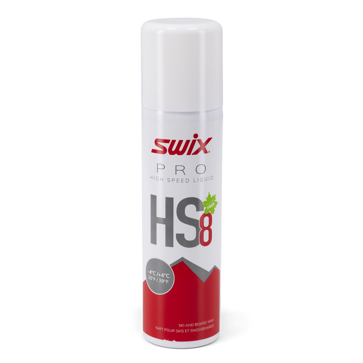 Swix HS8 Жидкость. Красный, -4°С/+4°С, 125мл 25/26, жидкий крем-скольжение