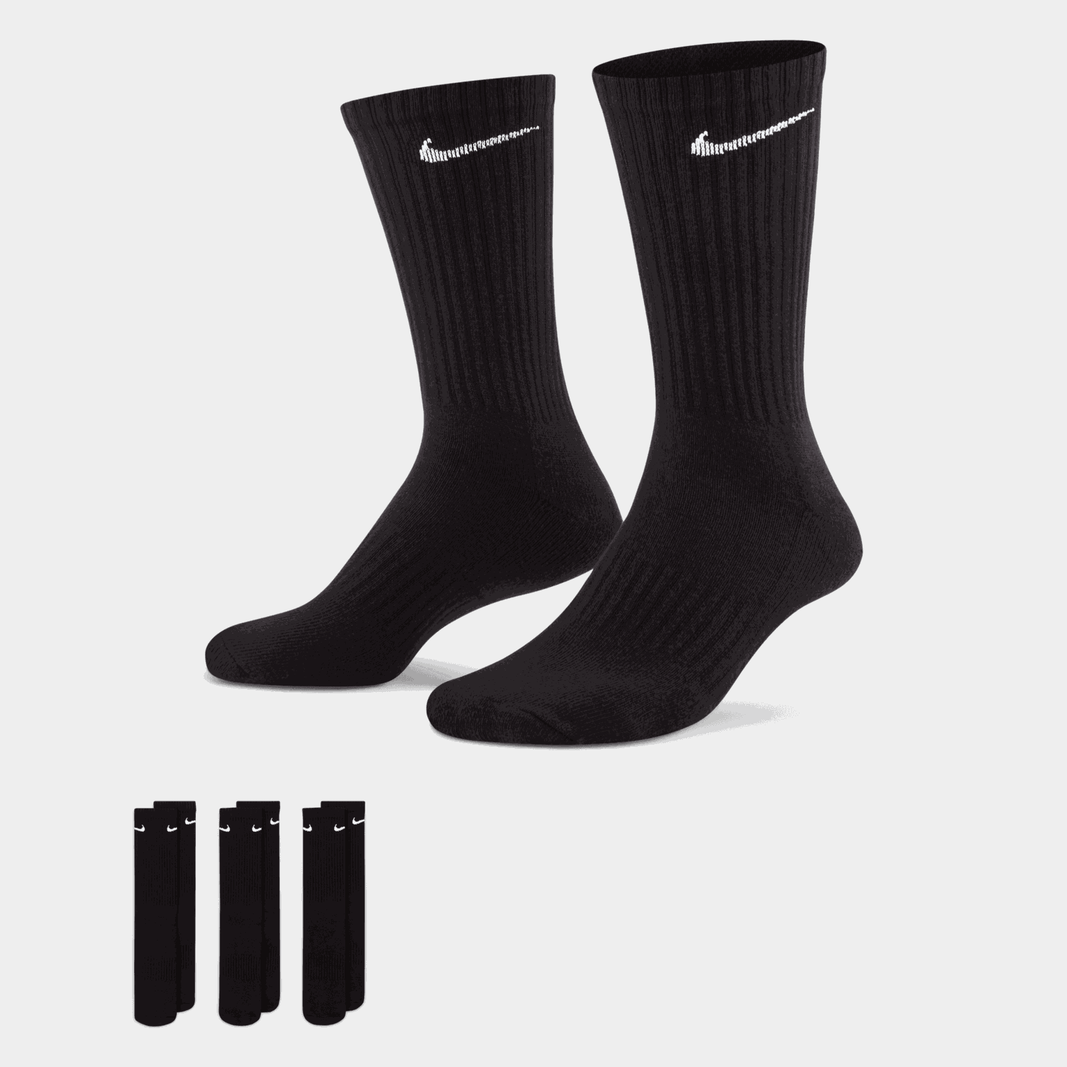 Everyday Cushioned Training Crew Socks, nuorten treenisukat - full image 2