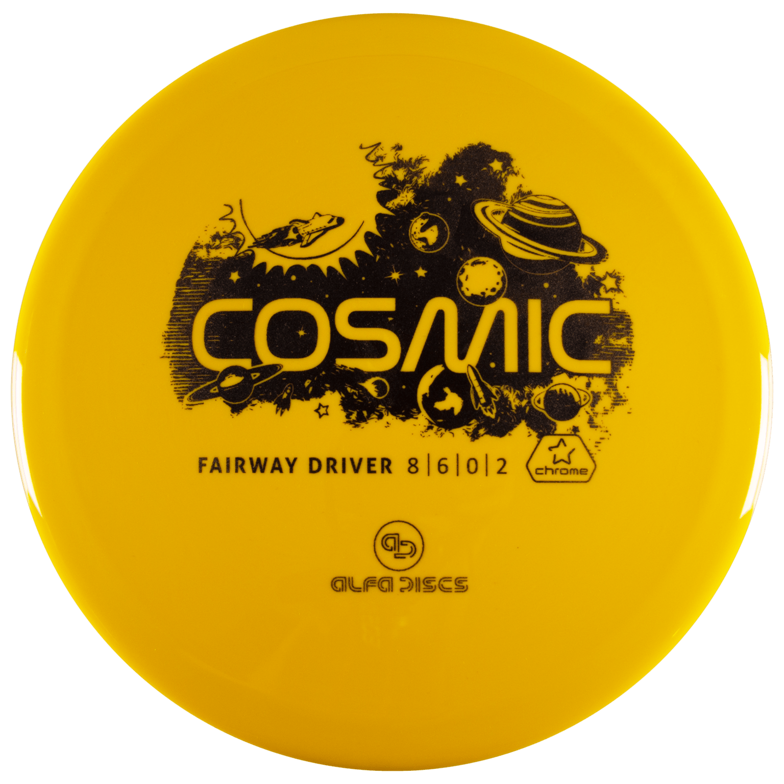 Alfa Discs Chrome Line Driver Cosmic, водитель фрисби-гольфа