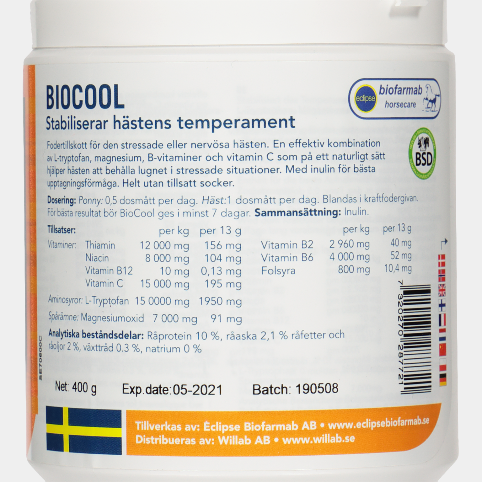 Biocool 400 G - Ratsastus - STD | XXL