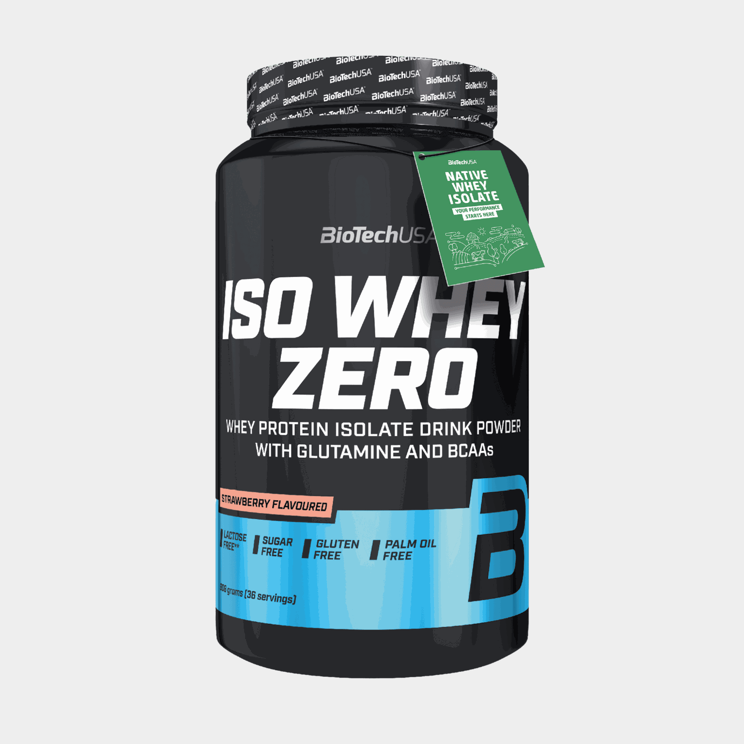Iso Whey Zero 908g Strawberry, proteiinijauhe - full image 1