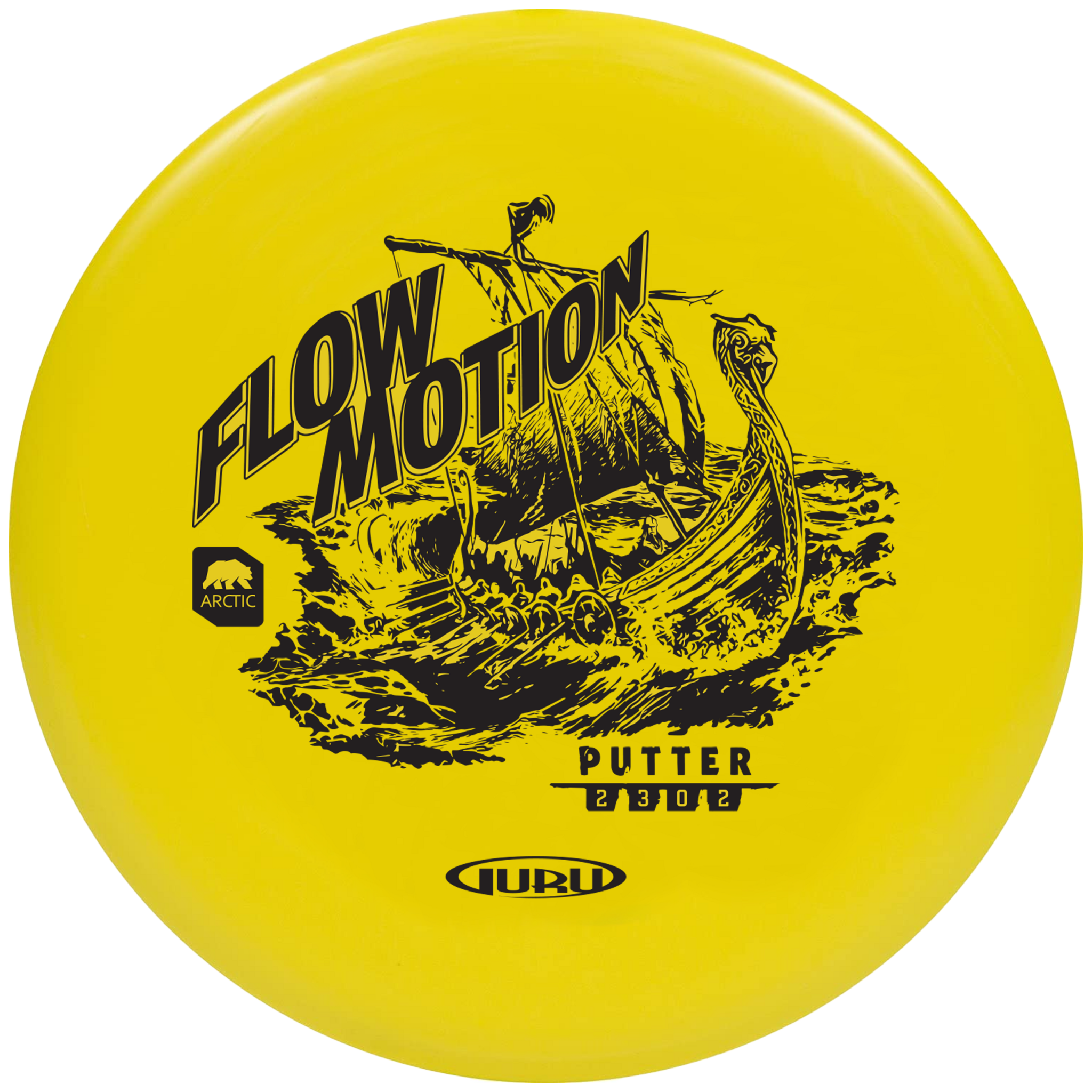 Guru Arctic Line Putter Flow Motion, 150-165 г, клюшка для фрисби-гольфа