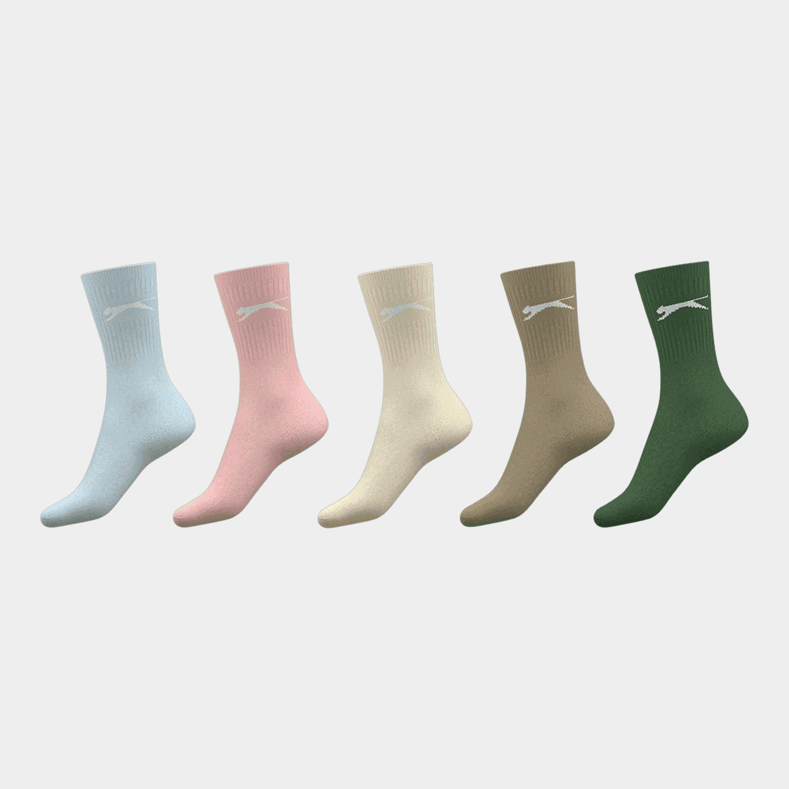 5Pk Crew Sock, naisten sukat - full image 1