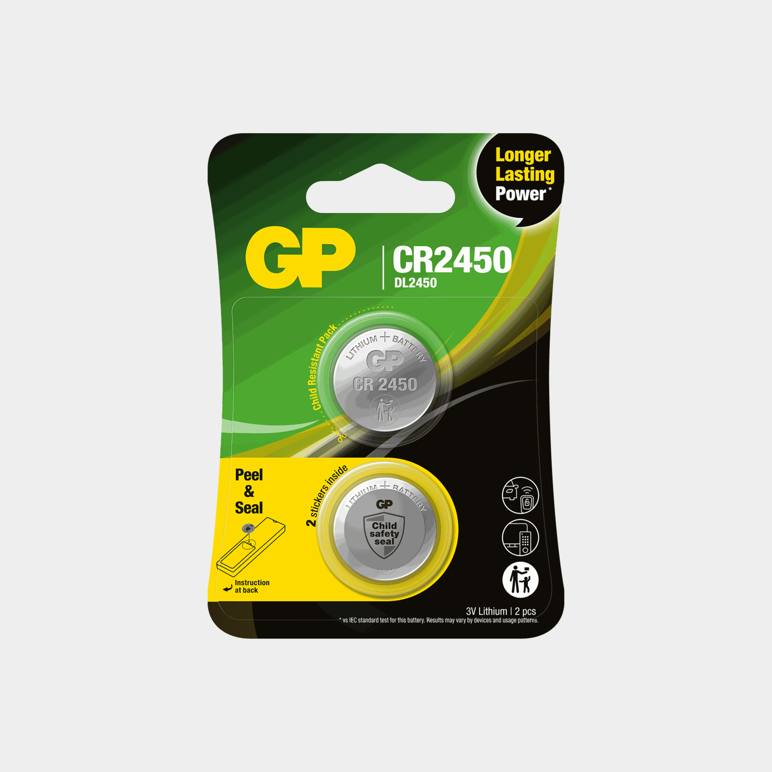 Lithium CR2450 2-Pack, nappiparisto - full image 1