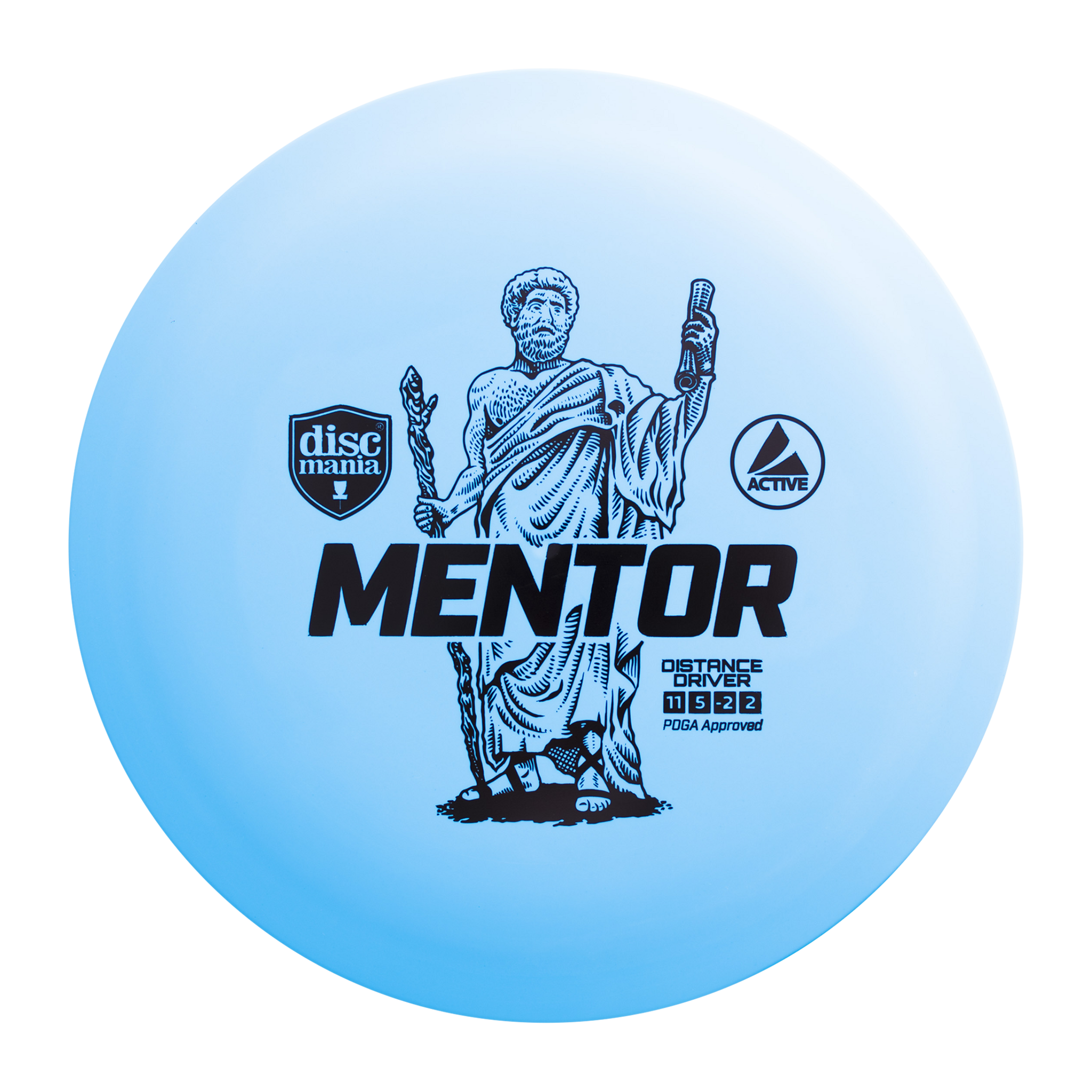 Discmania Active Driver Mentor Light Blue, драйвер фрисбигольф