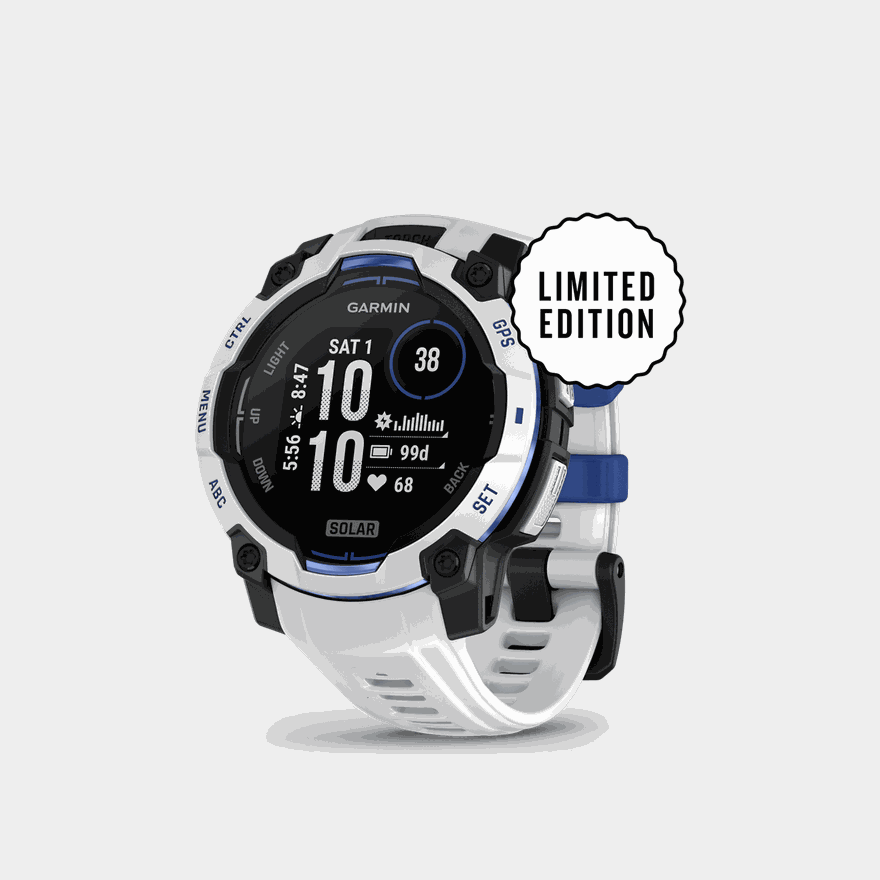 Instinct 3 LTD, 45mm, Solar, Whitestone w/ White Strap, multisport-kello, älykello - full image 2