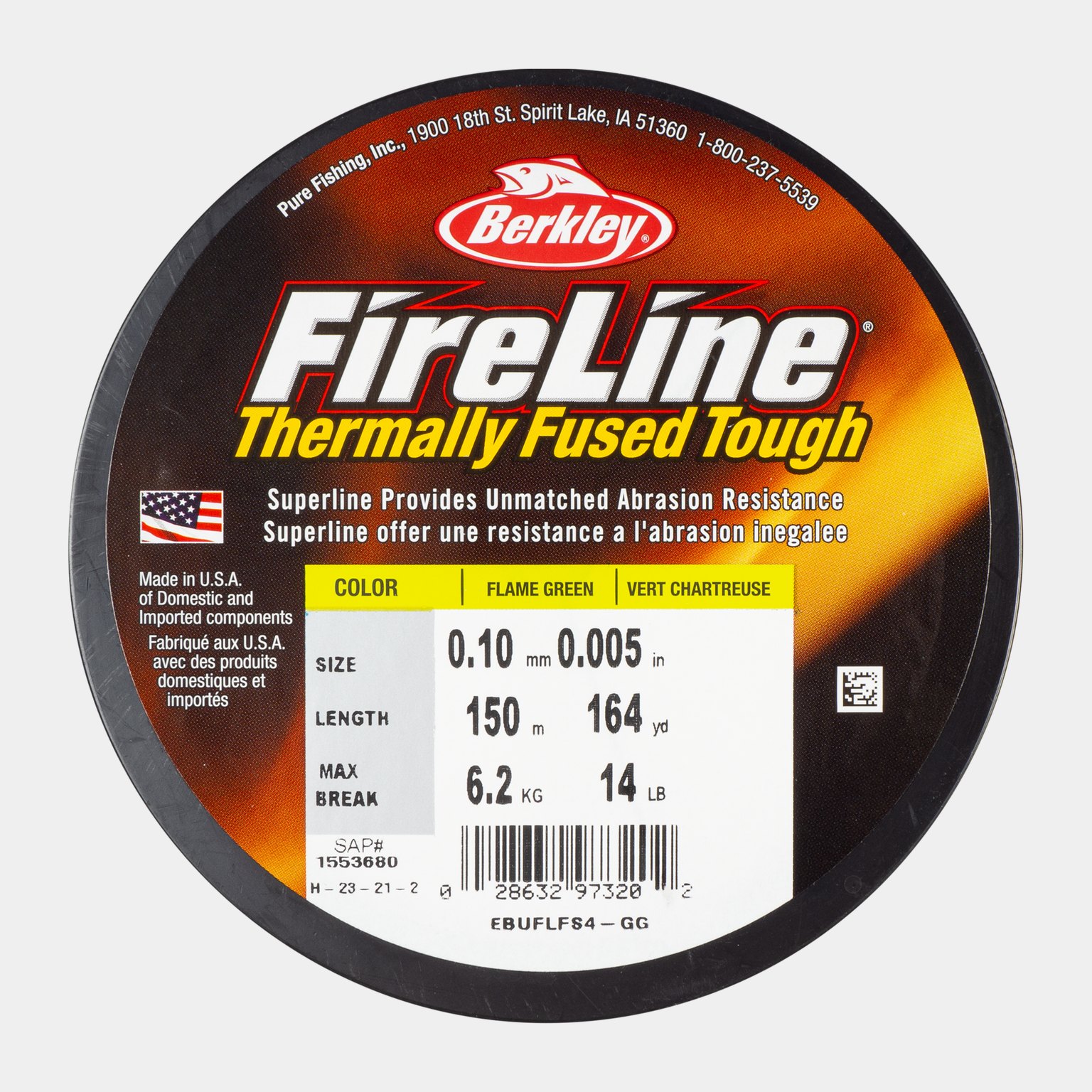 Fireline 150m Flame Green, multifilamenttisiima - full image 3
