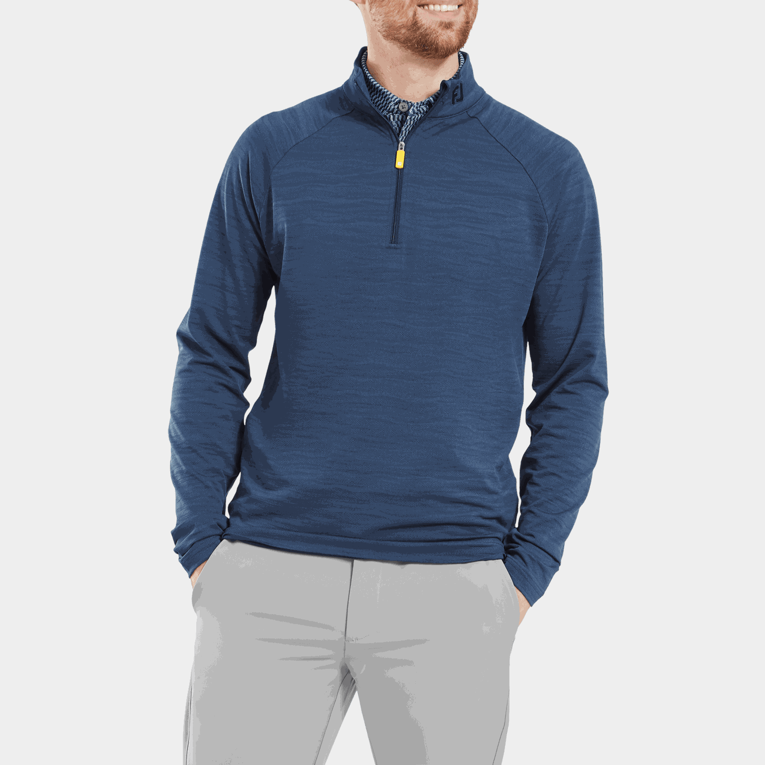 Wave Jacquard Chill-Out99, miesten golfpaita - full image 1