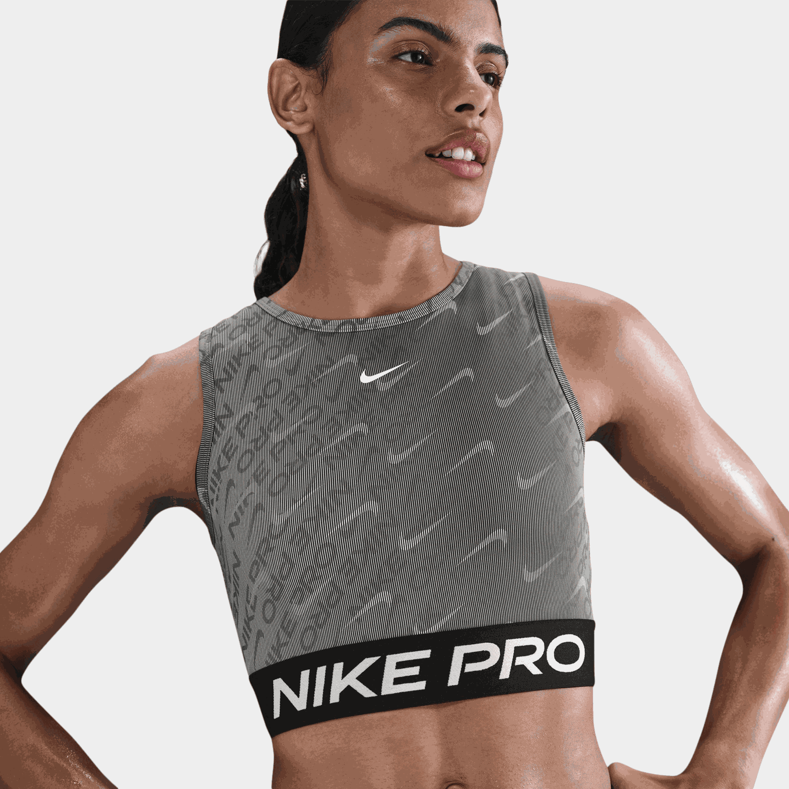 Pro Dri-FIT Crop Tank Allover Print, naisten toppi - full image 1