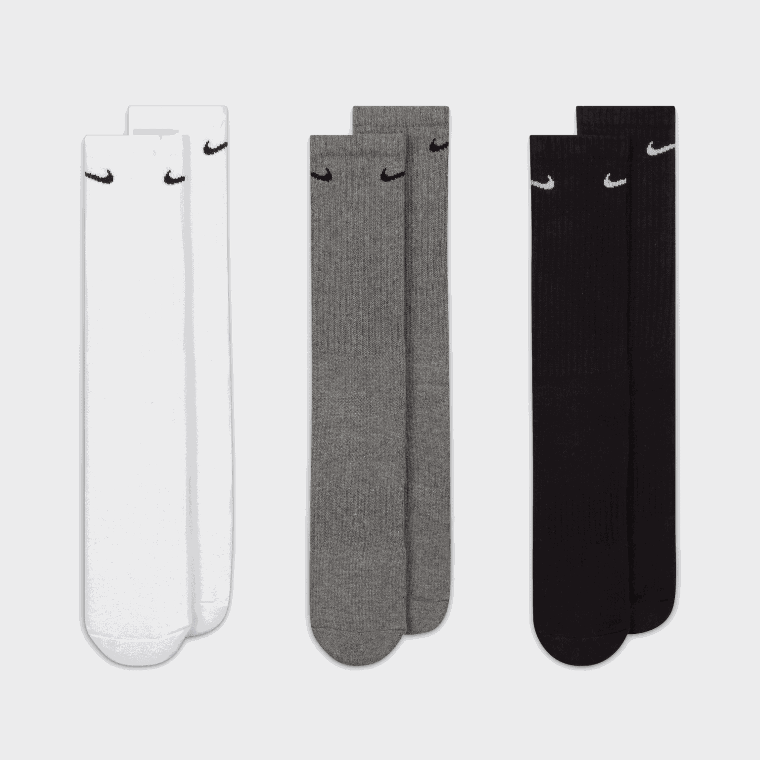 Everyday Cushioned Training Crew Socks, nuorten treenisukat - full image 4